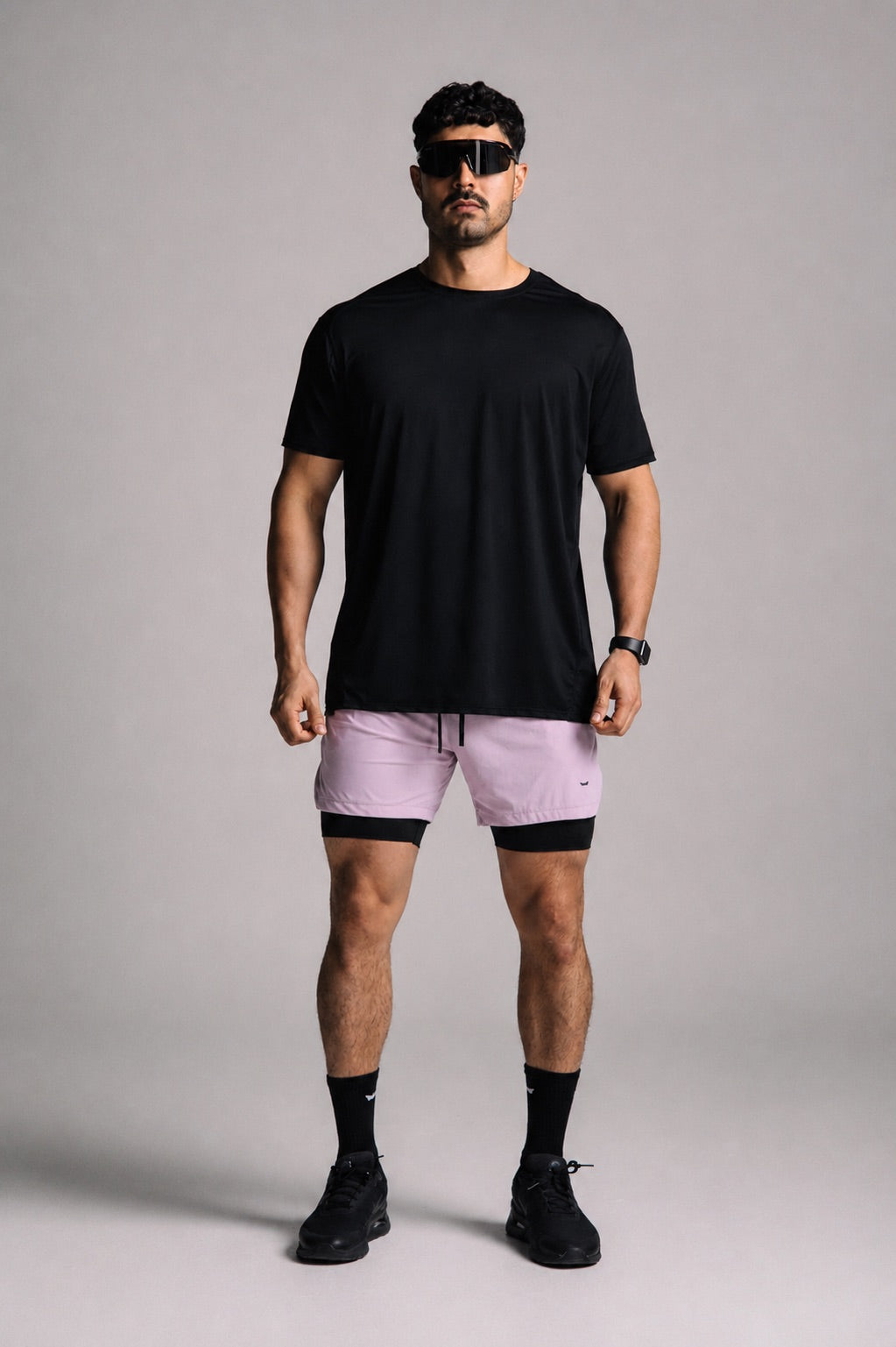 Core-Vent Liner Short - Purple Gray