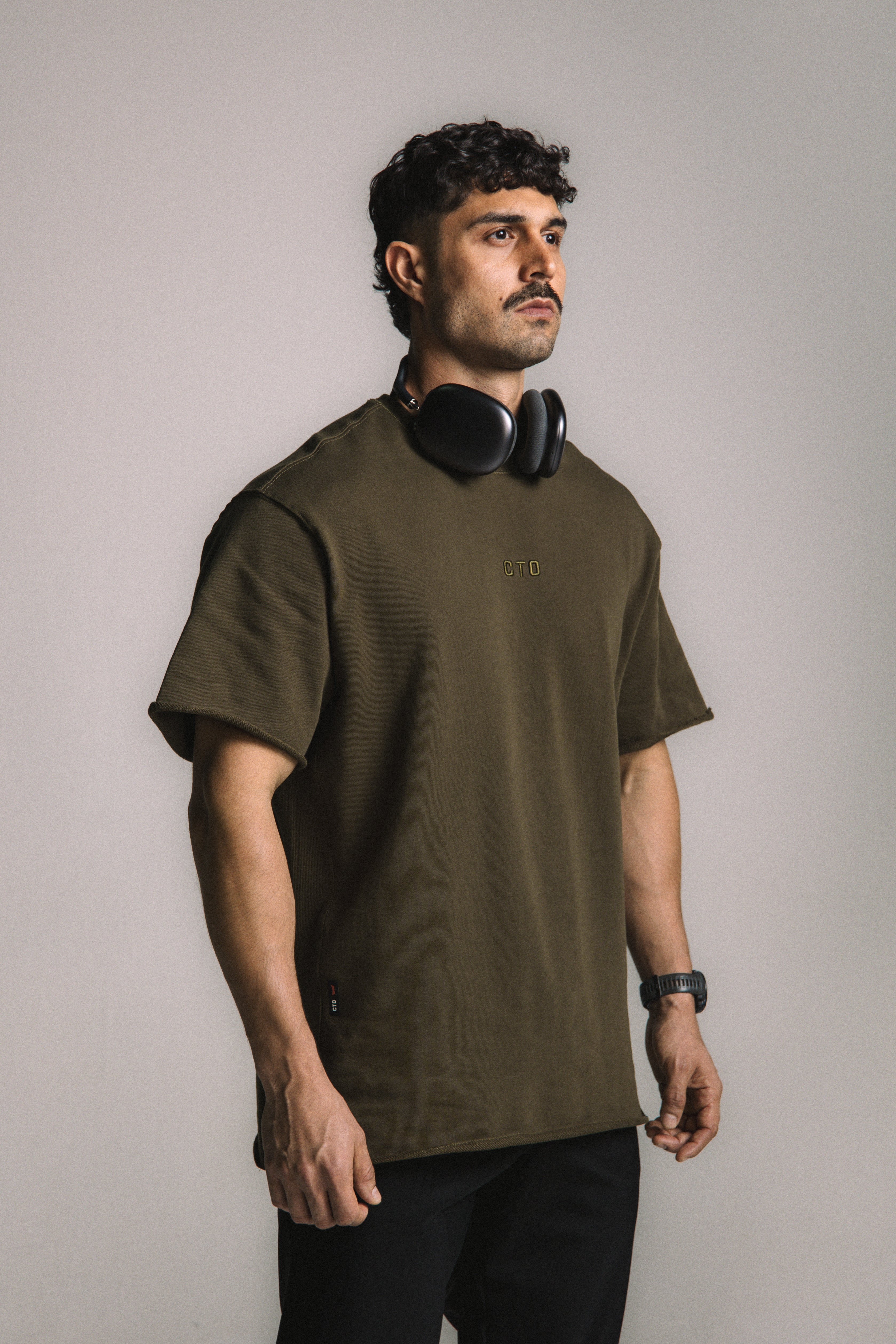 NeoTerra Oversized Tee - Army Green