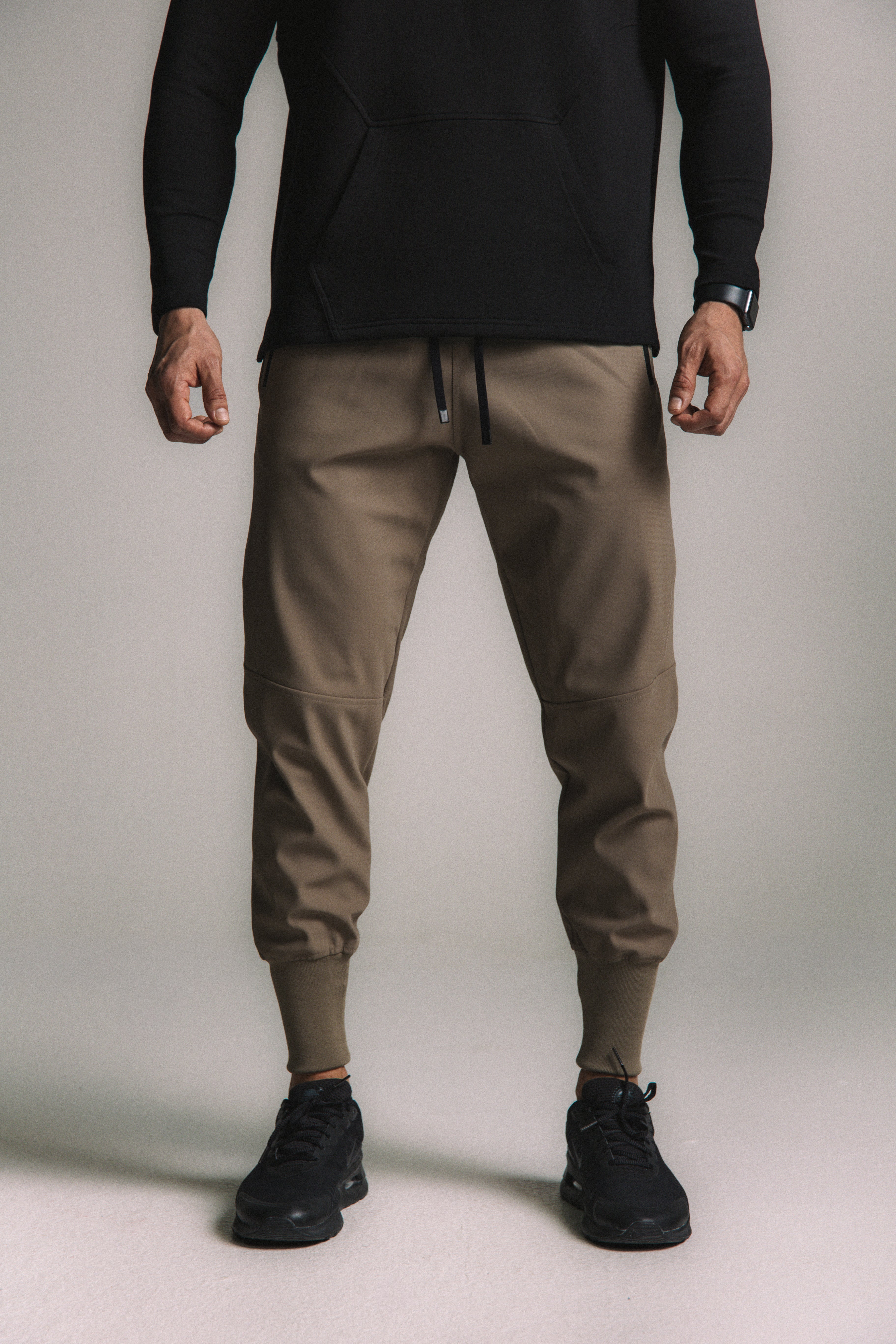 Core-Vent High Cuff Training Jogger - Brown
