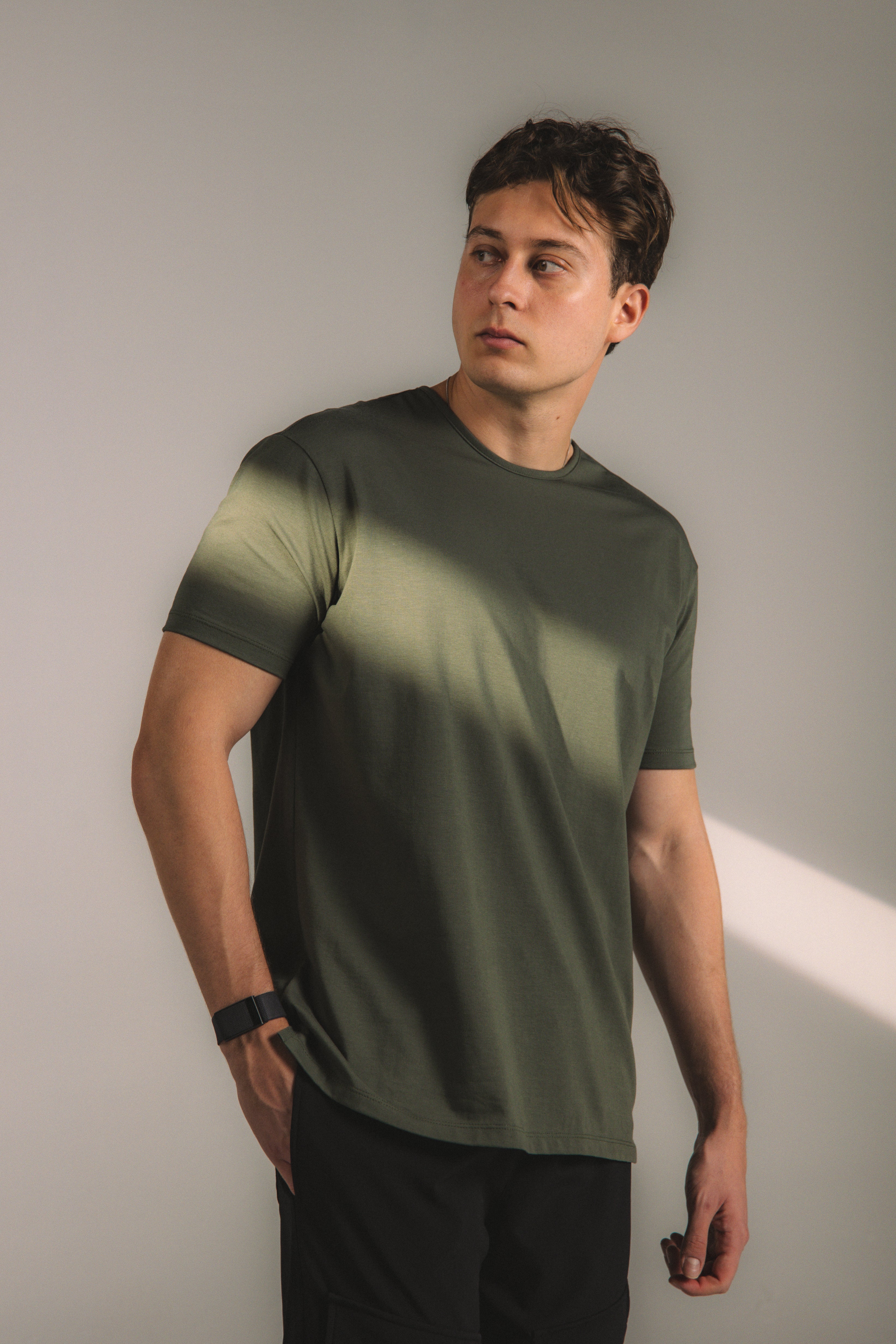 Ultra Soft Relax Tee - Olive Green