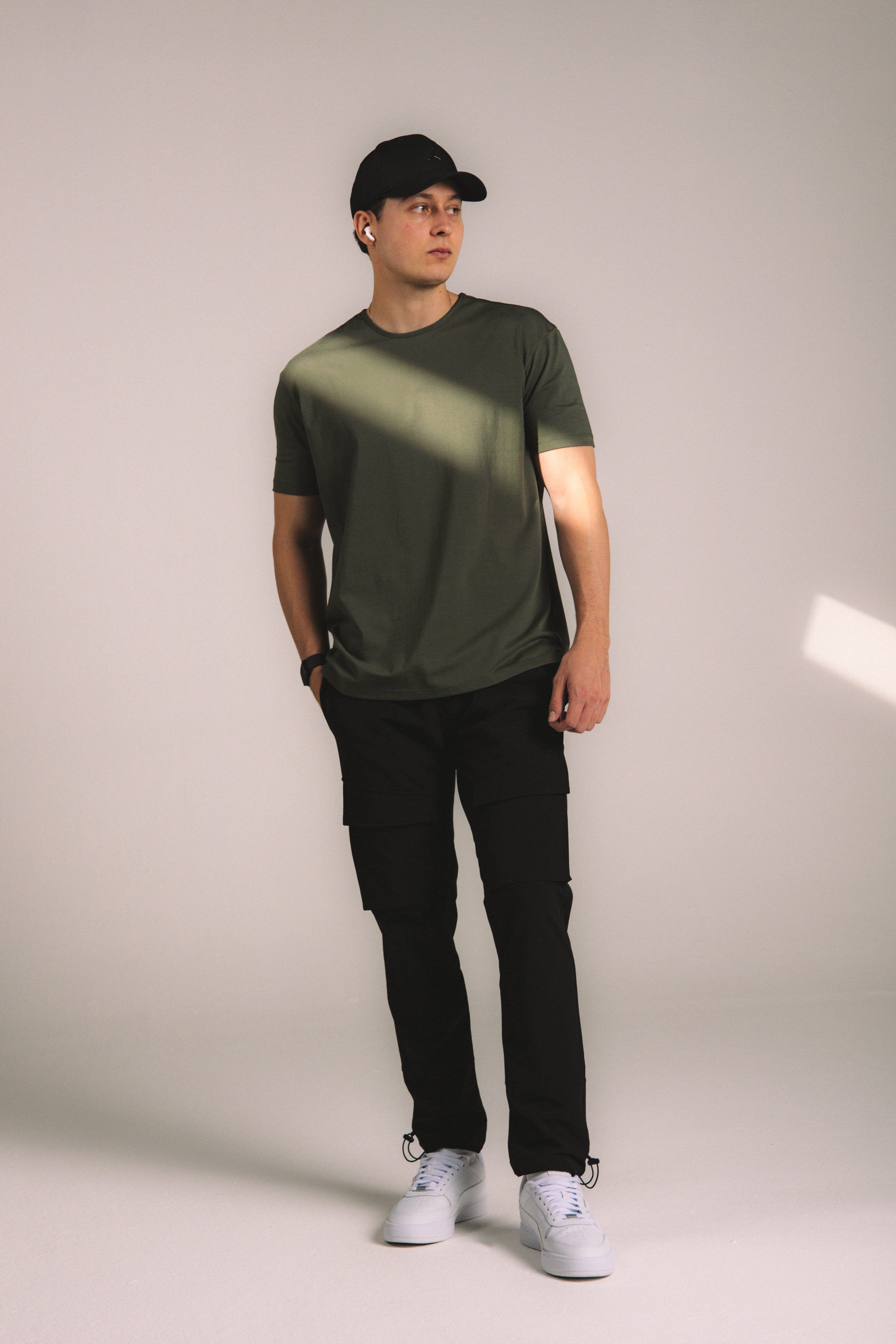 Ultra Soft Relax Tee - Olive Green