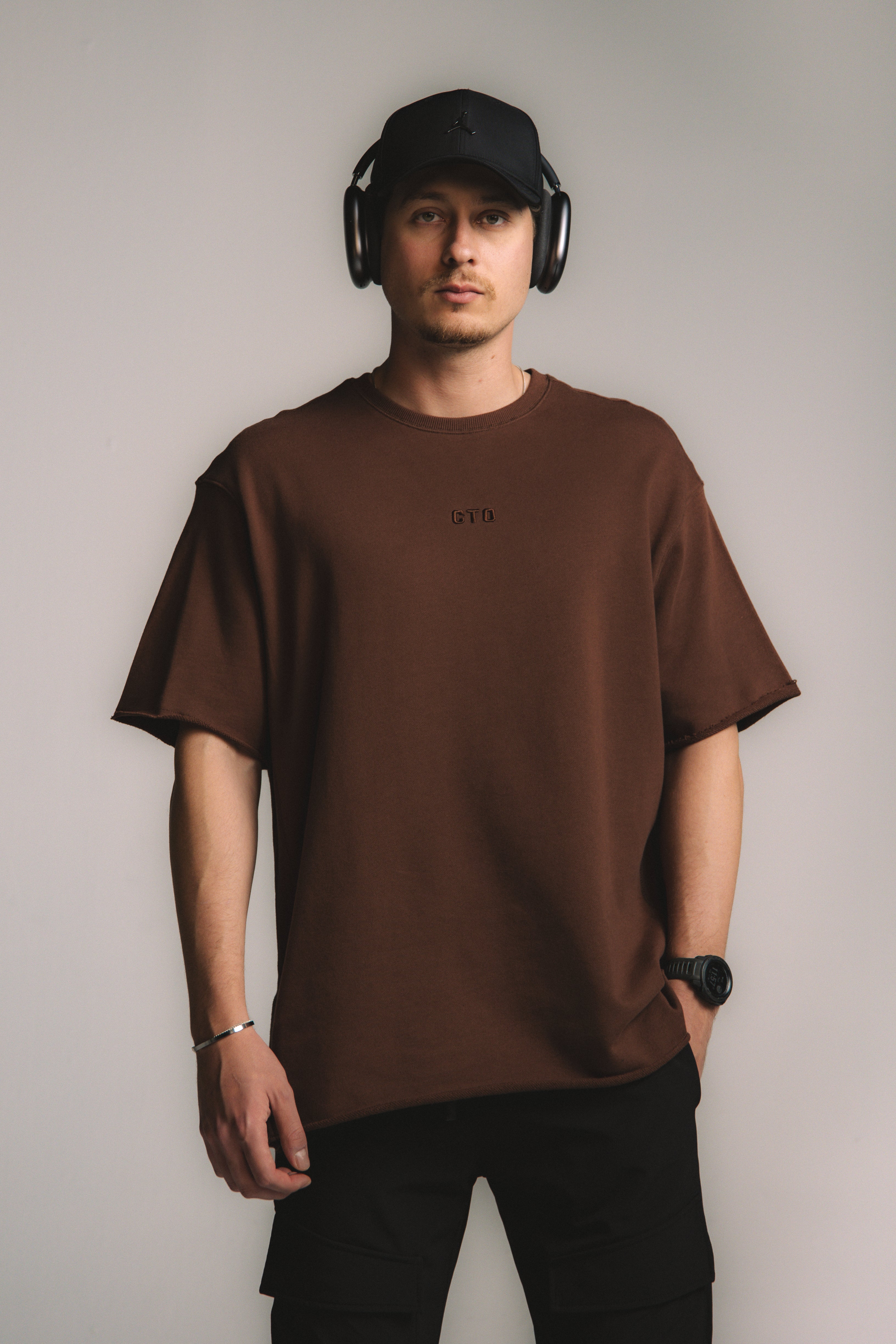 NeoTerra Oversized Tee - Red Brown