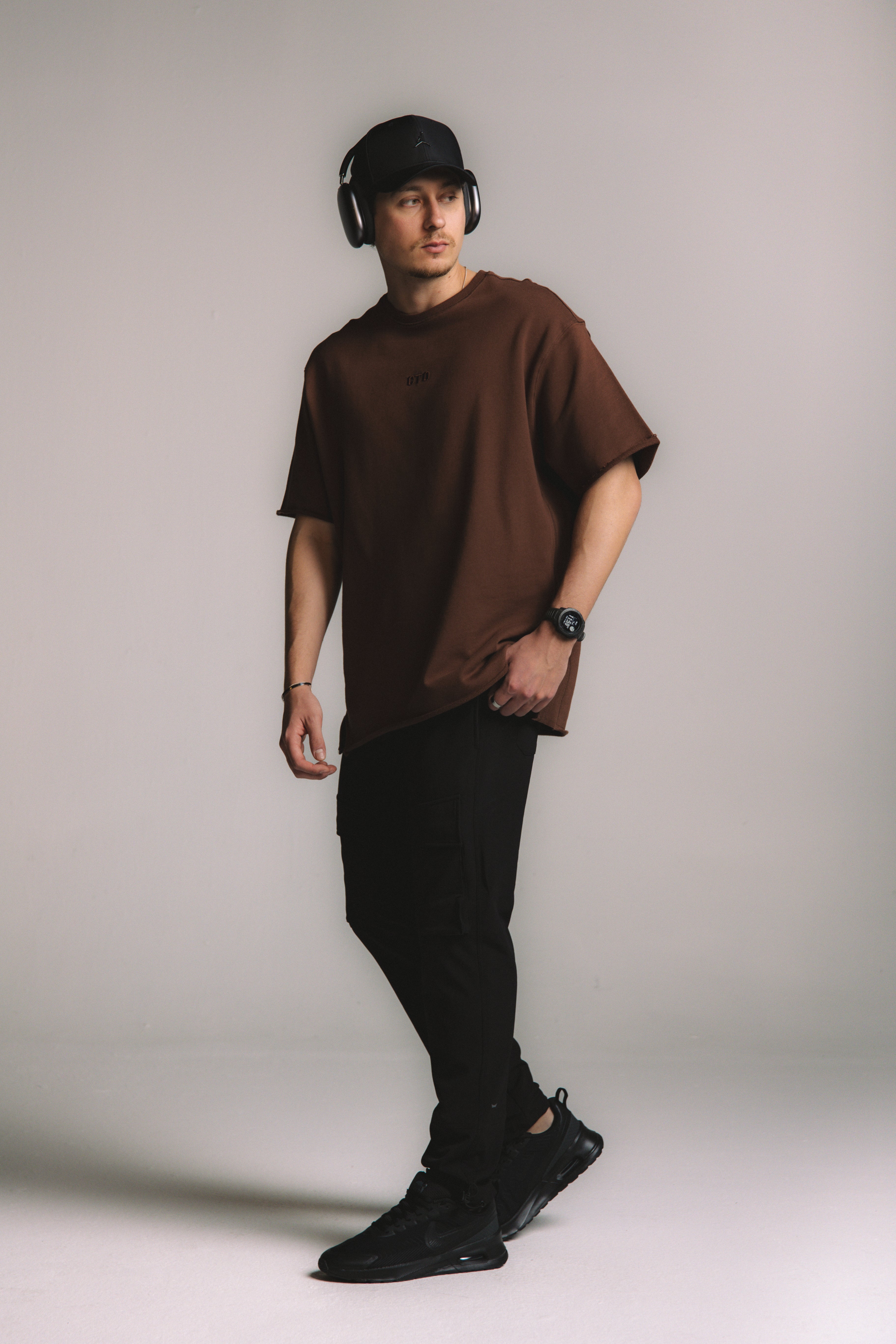 NeoTerra Oversized Tee - Red Brown