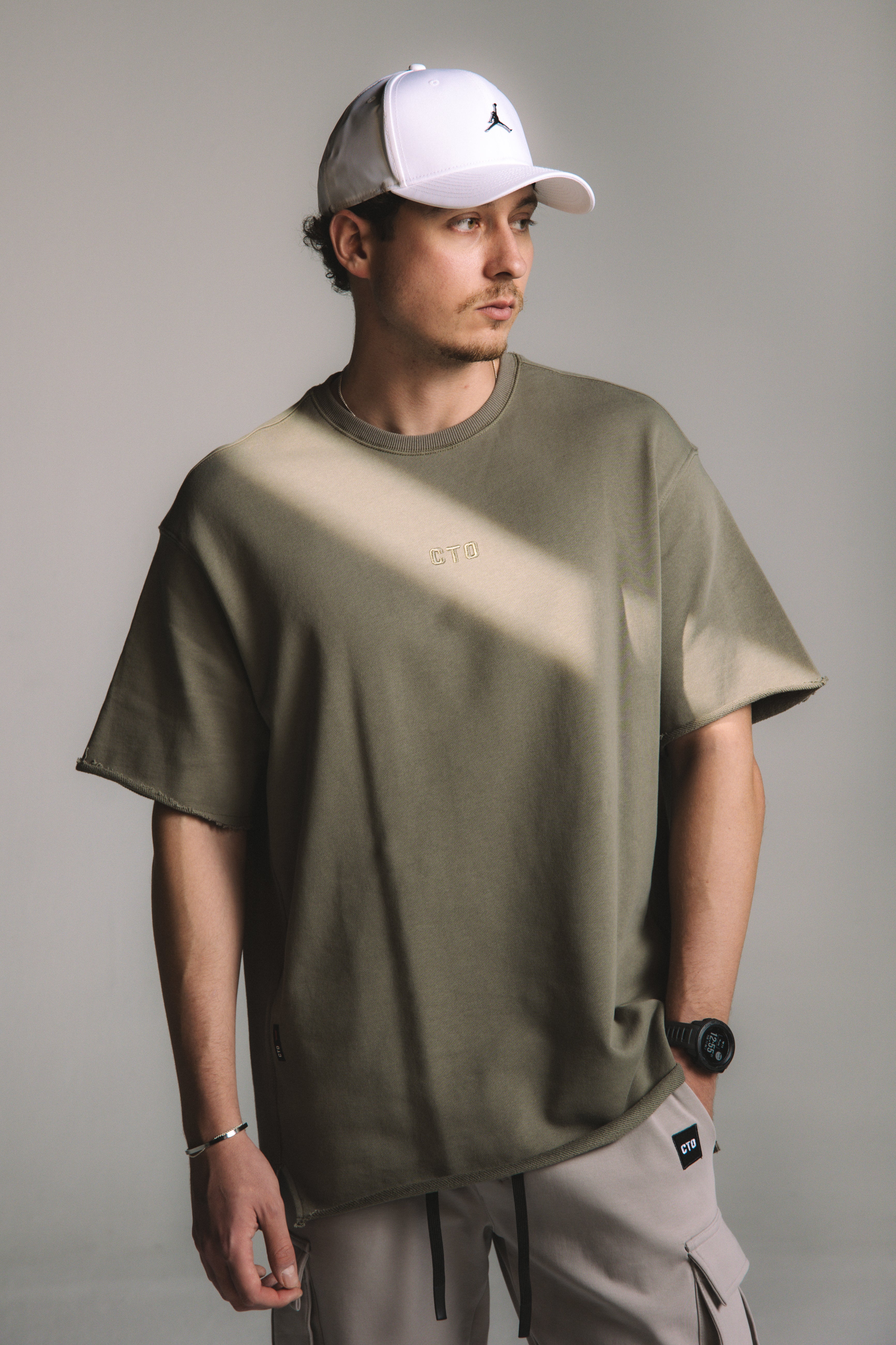 NeoTerra Oversized Tee - Olive Green