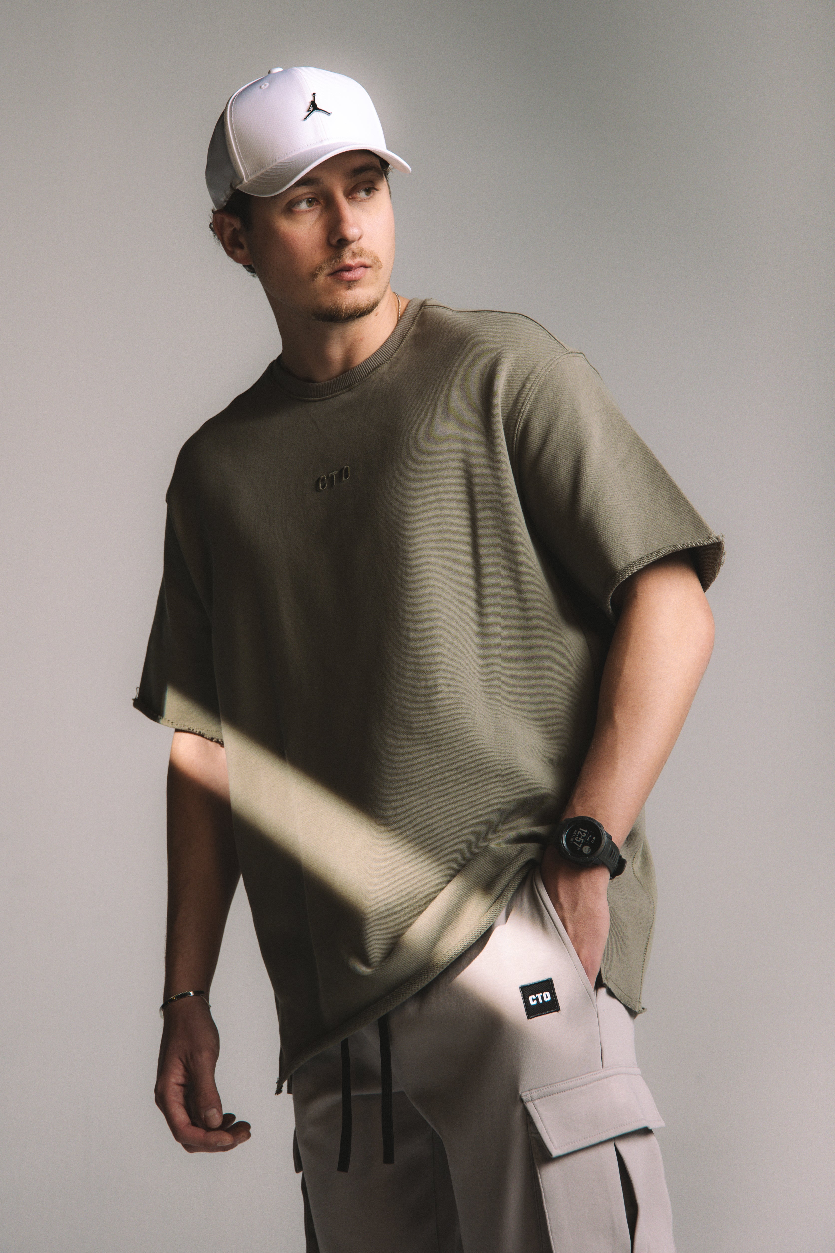 NeoTerra Oversized Tee - Olive Green