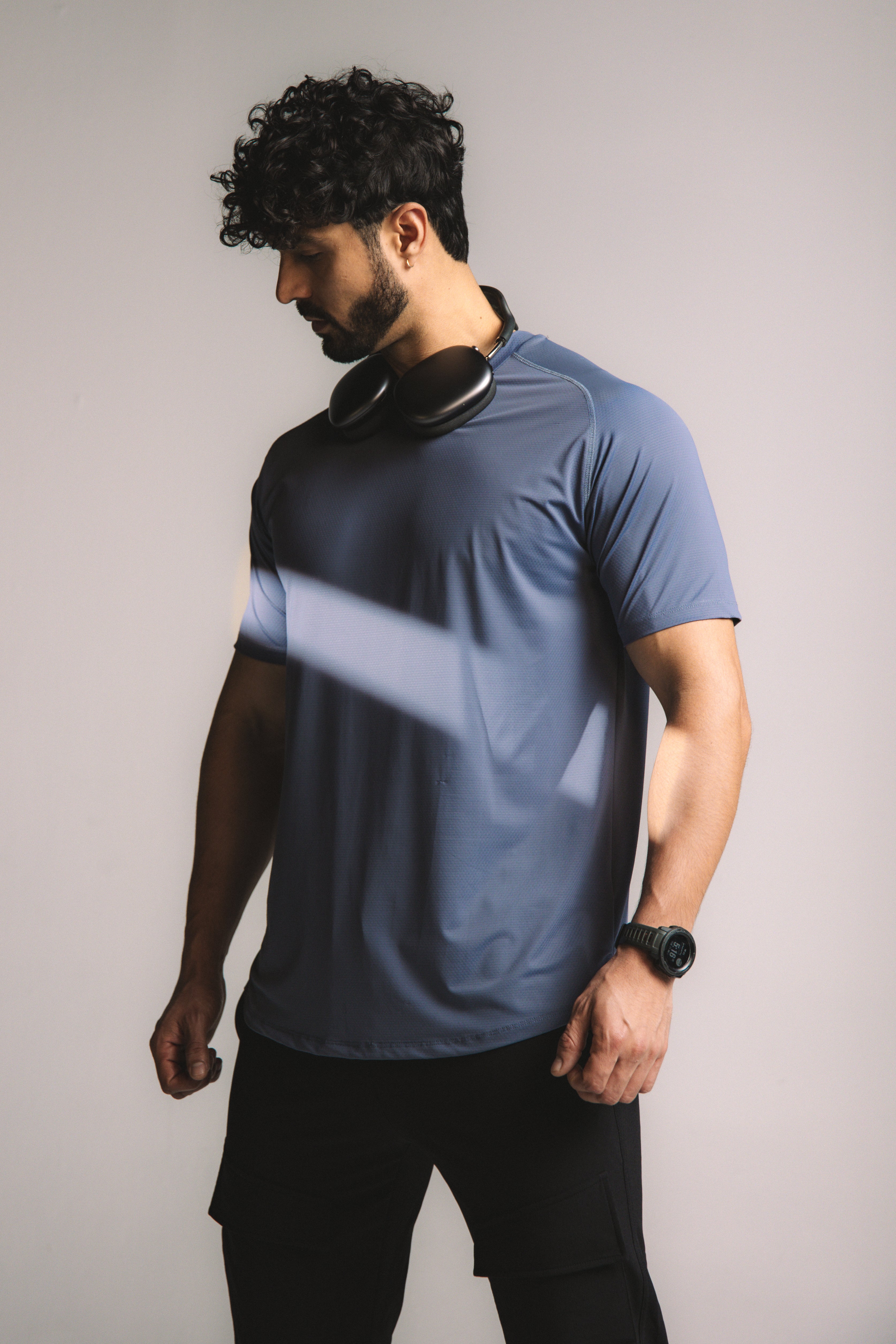 Artial Performance Tee - Steel Blue