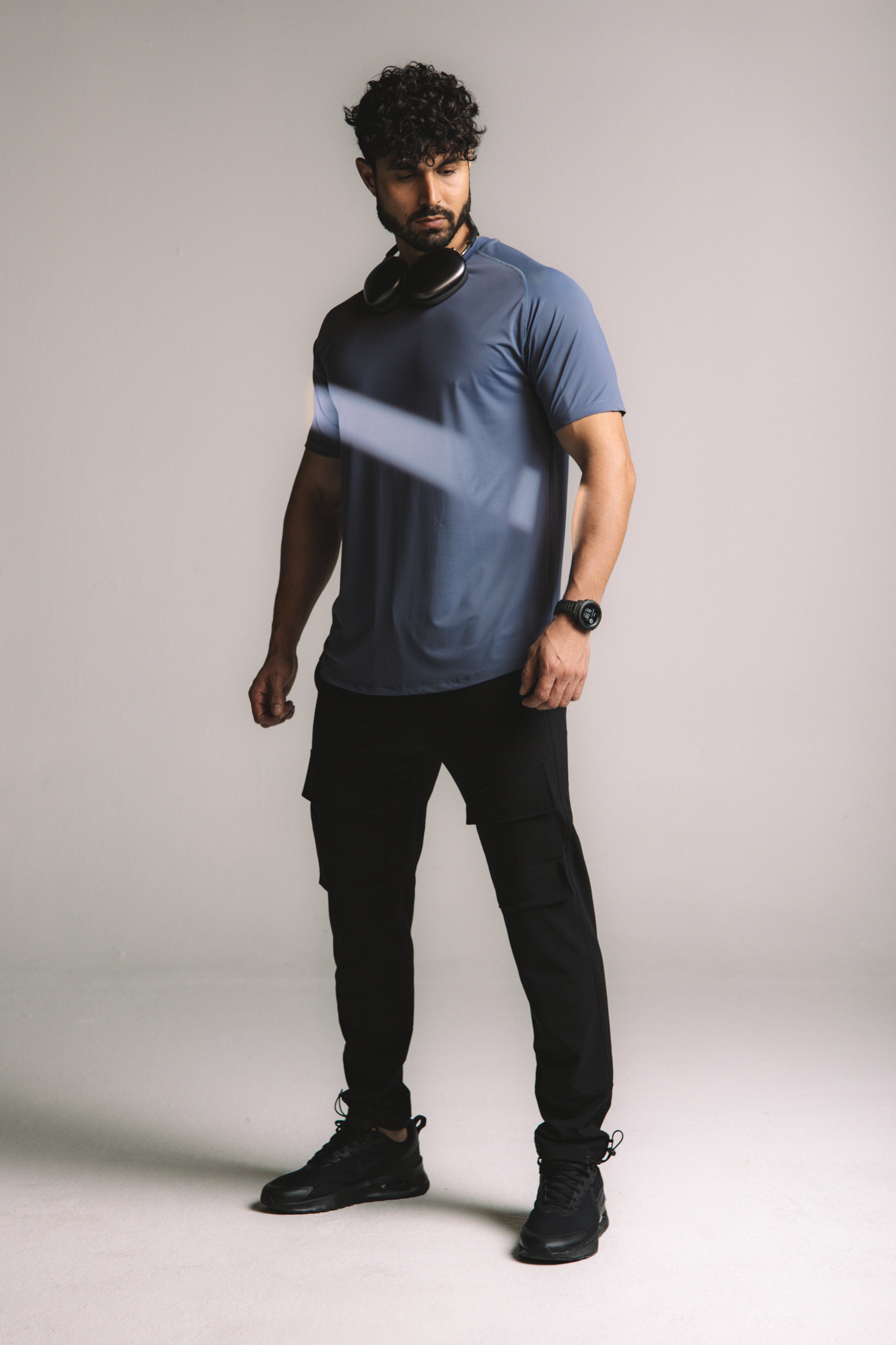 Artial Performance Tee - Steel Blue