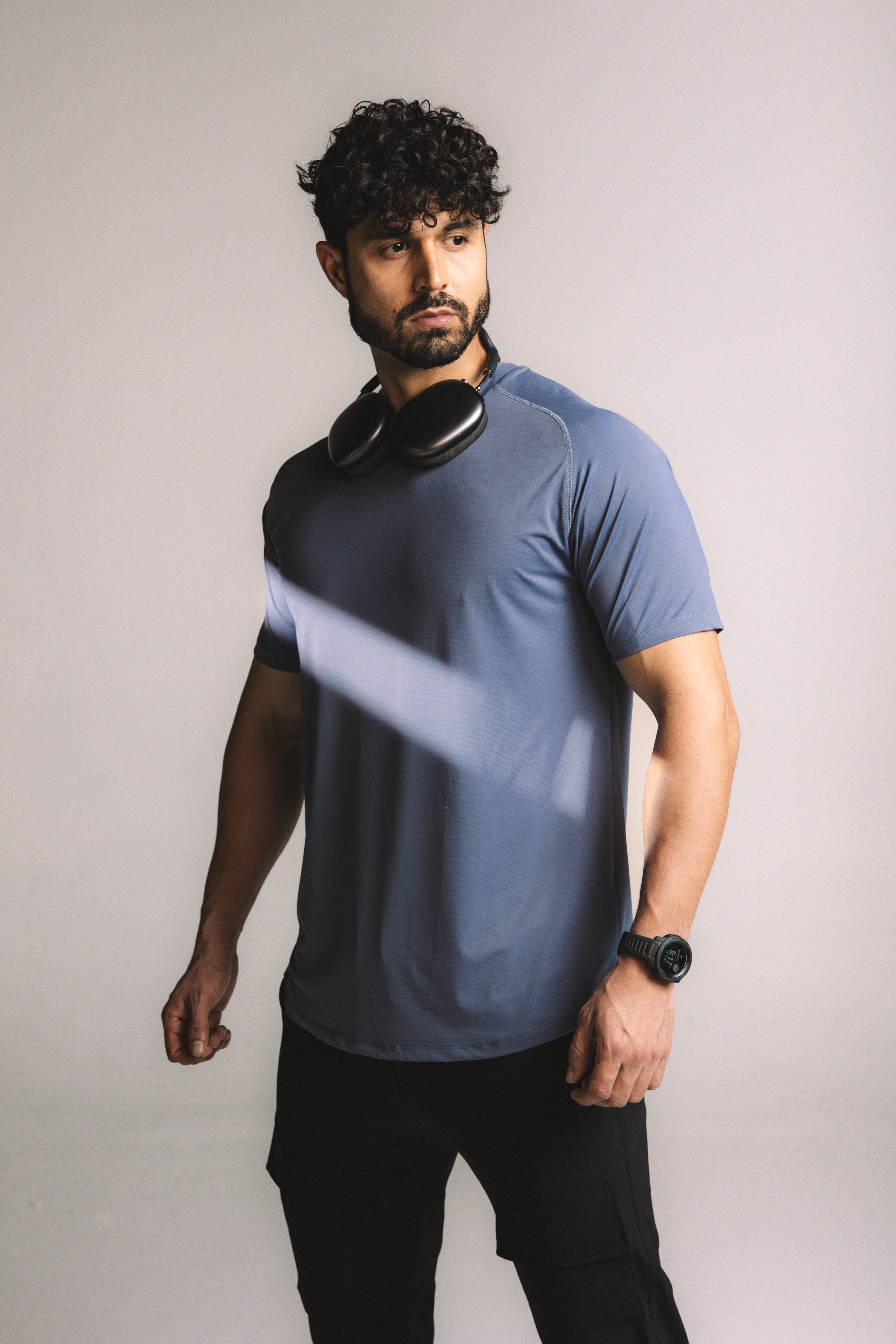 Artial Performance Tee - Steel Blue