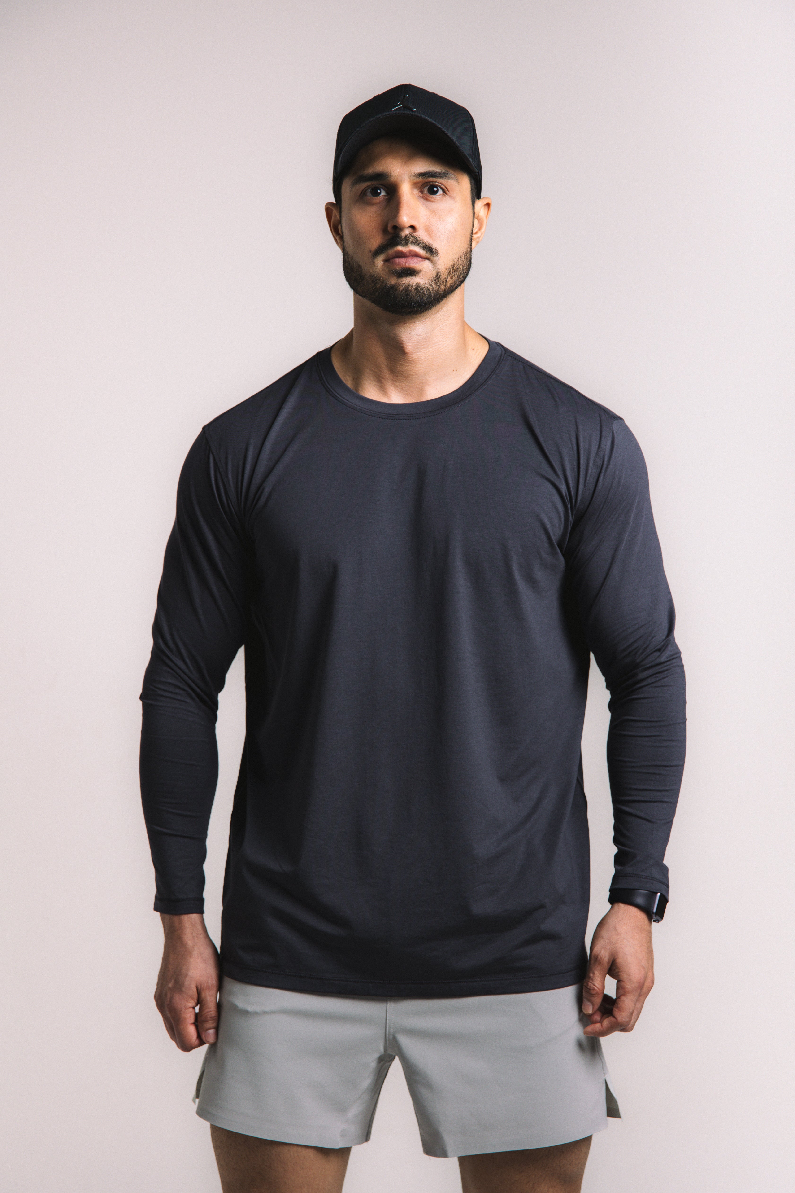 Lyocell Essential Long Sleeve - Navy Blue