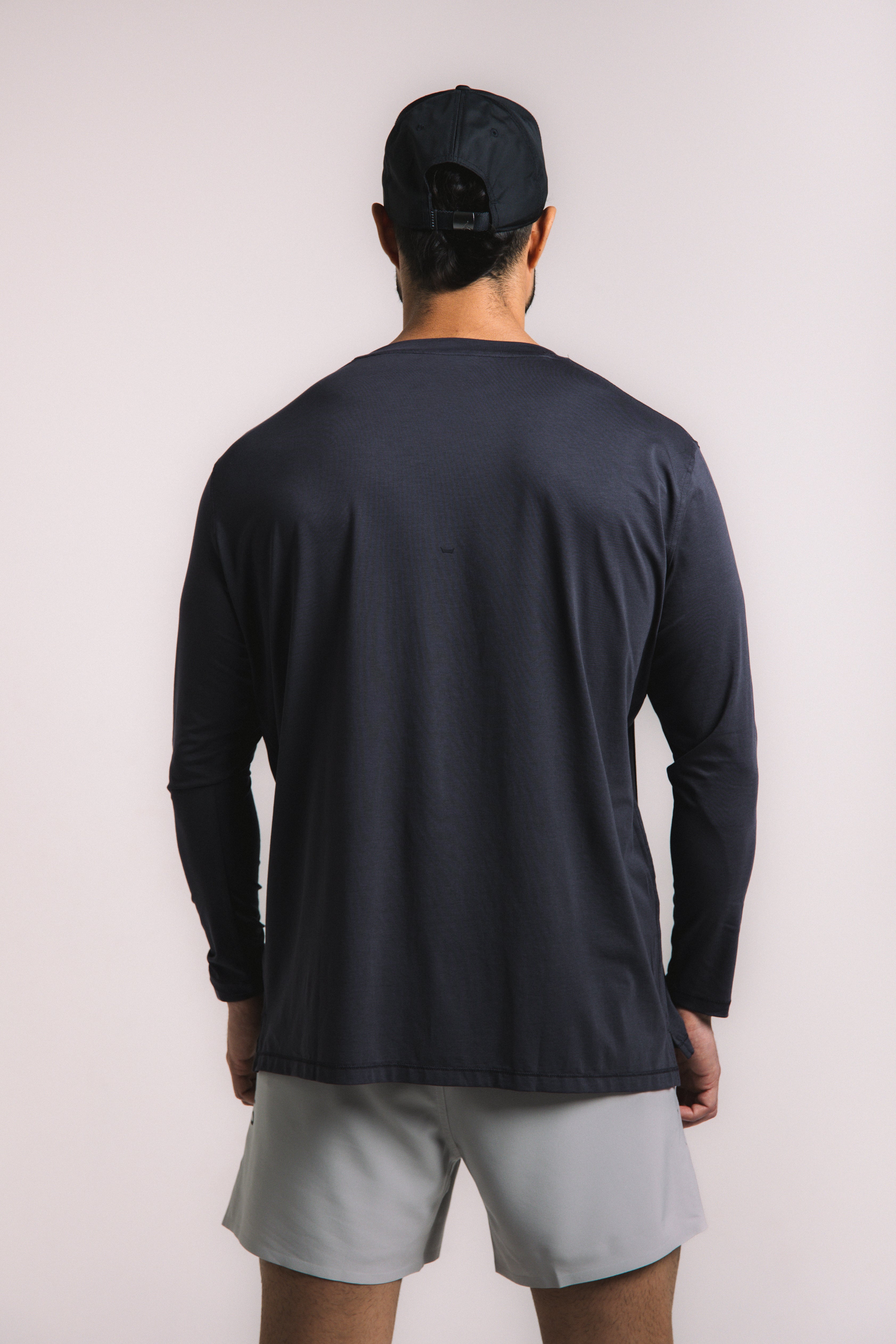 Lyocell Essential Long Sleeve - Navy Blue