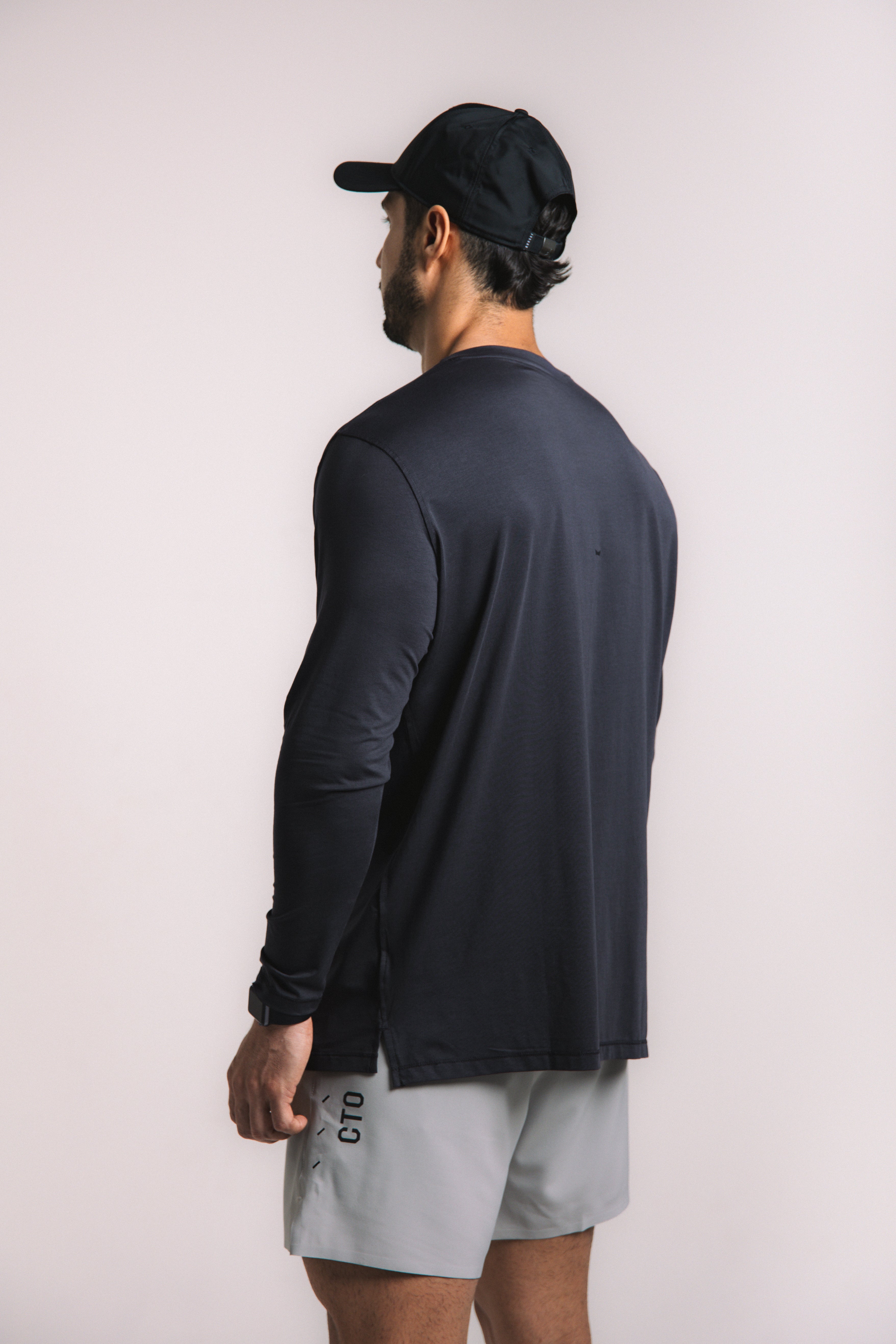 Lyocell Essential Long Sleeve - Navy Blue