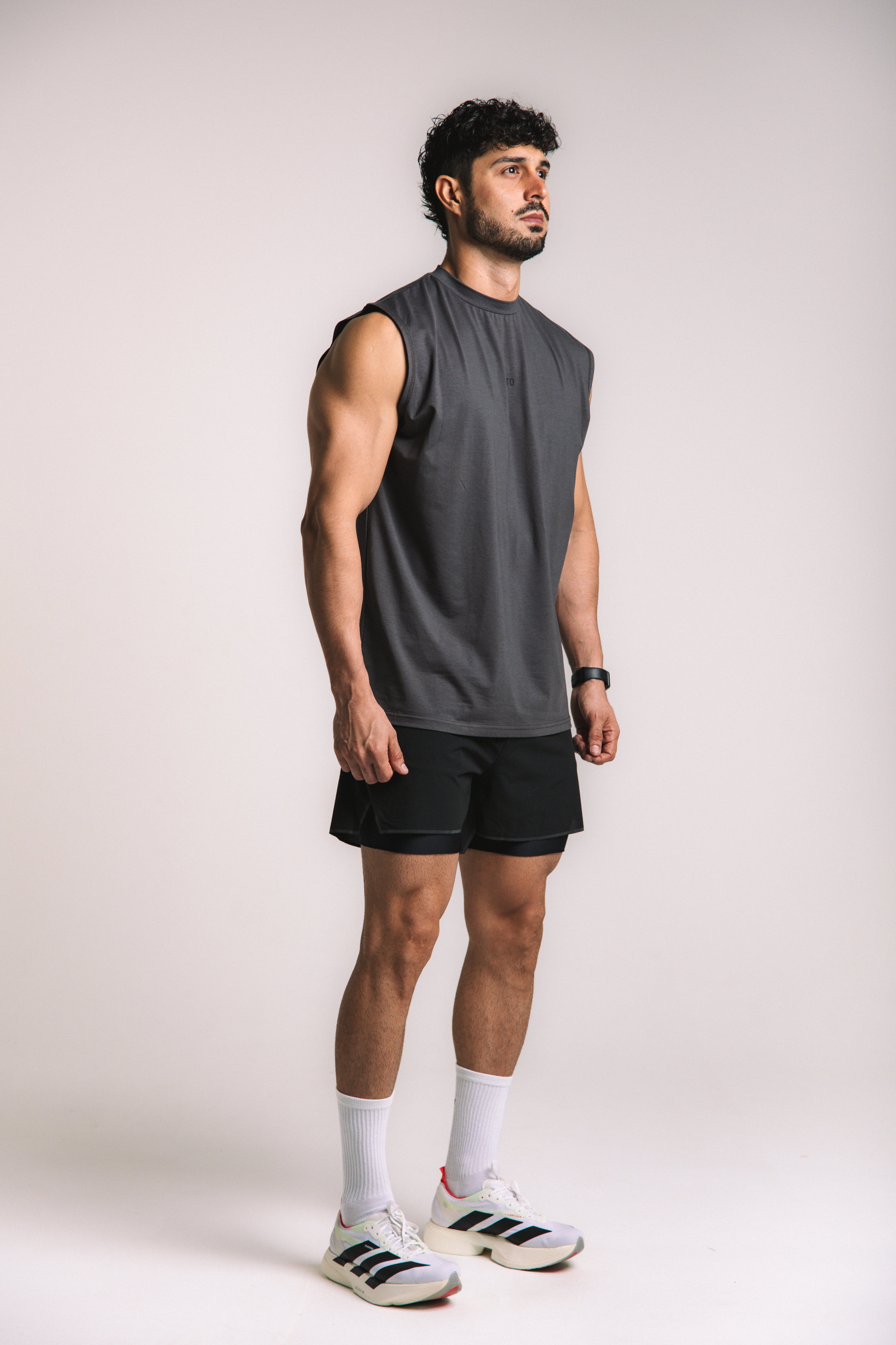 Lyocell Essential Tank V1 - Dark Gray