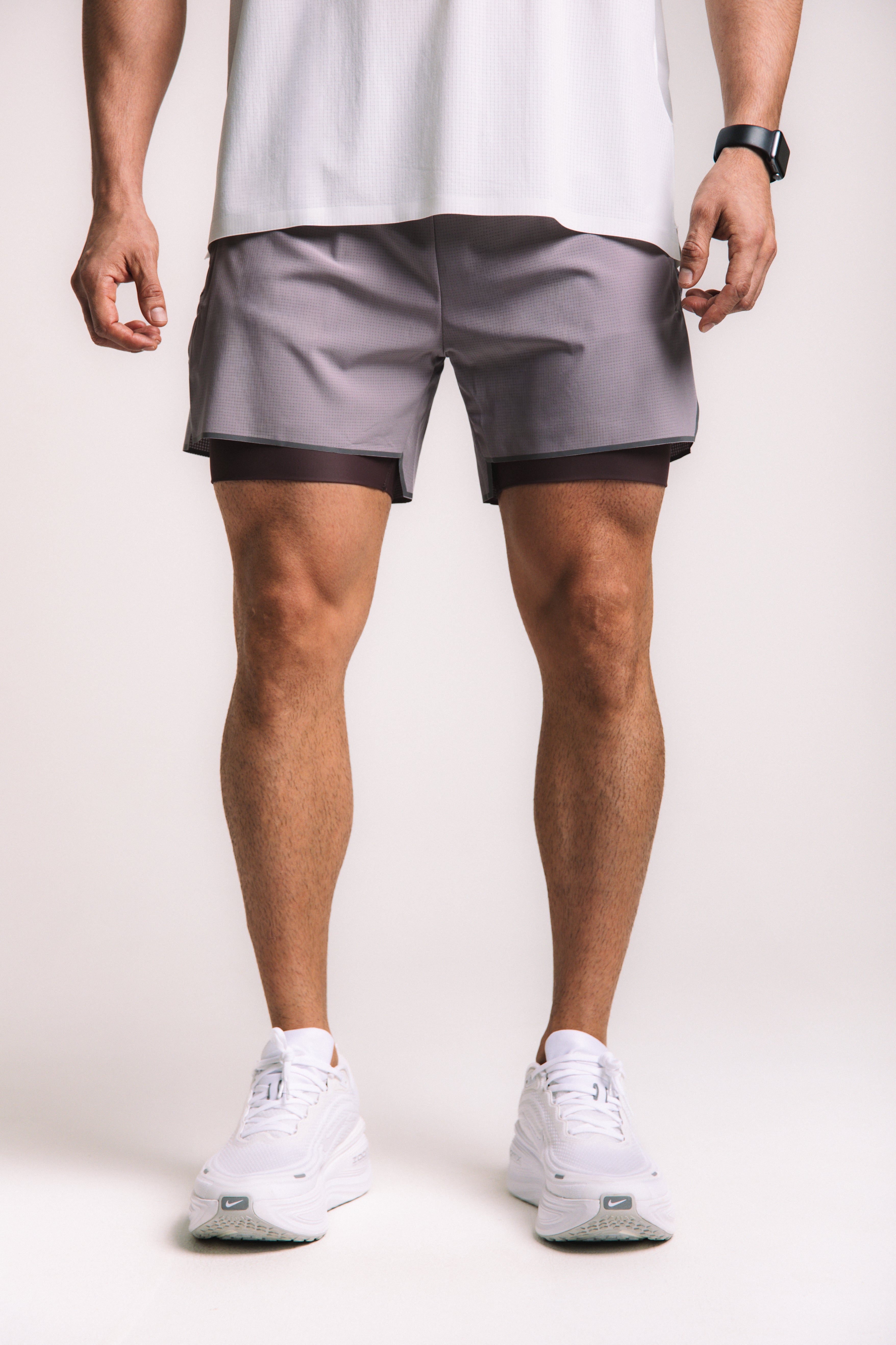 AirGrid Liner Short - Purple Gray