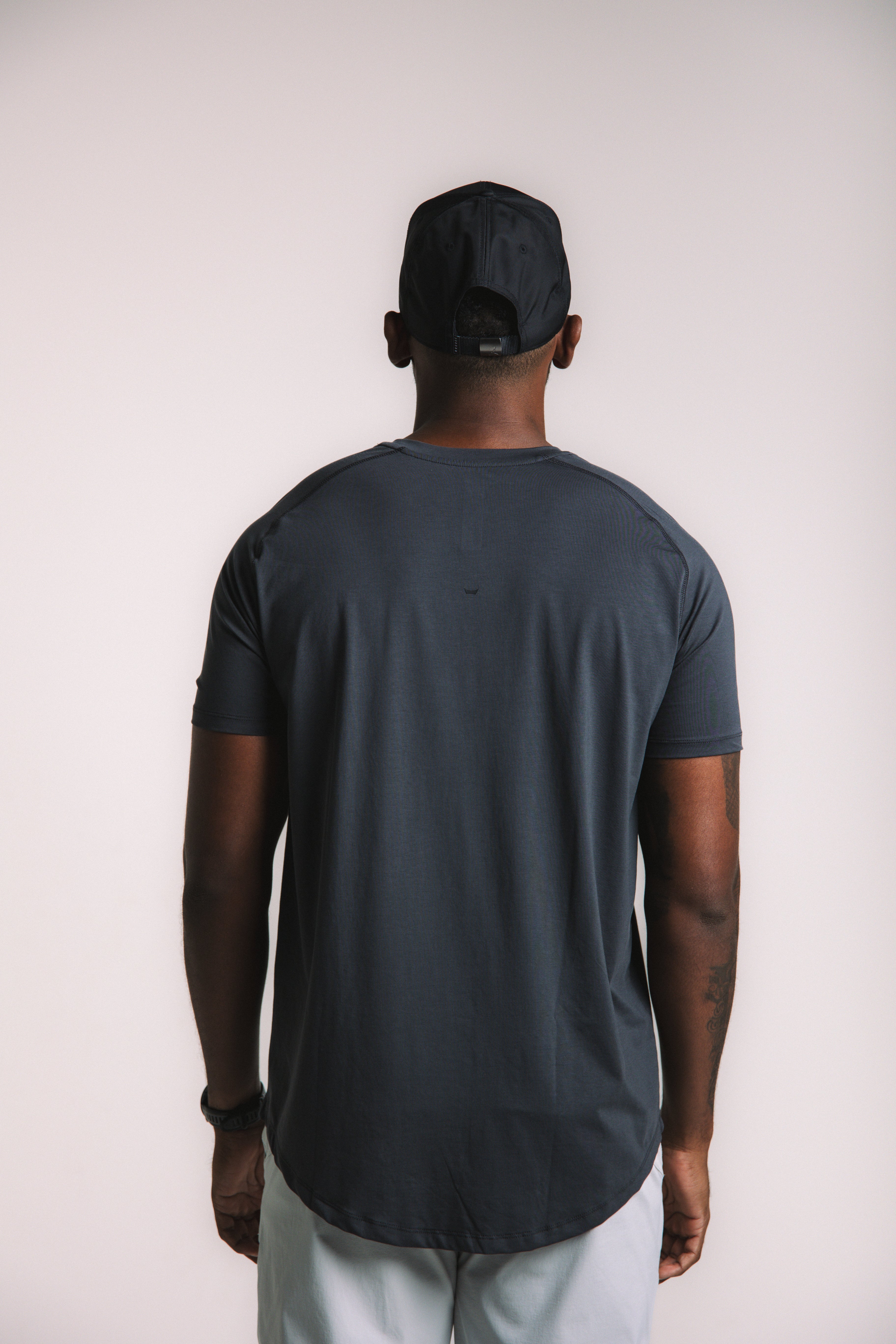 Lyocell Training Tee - Navy Blue