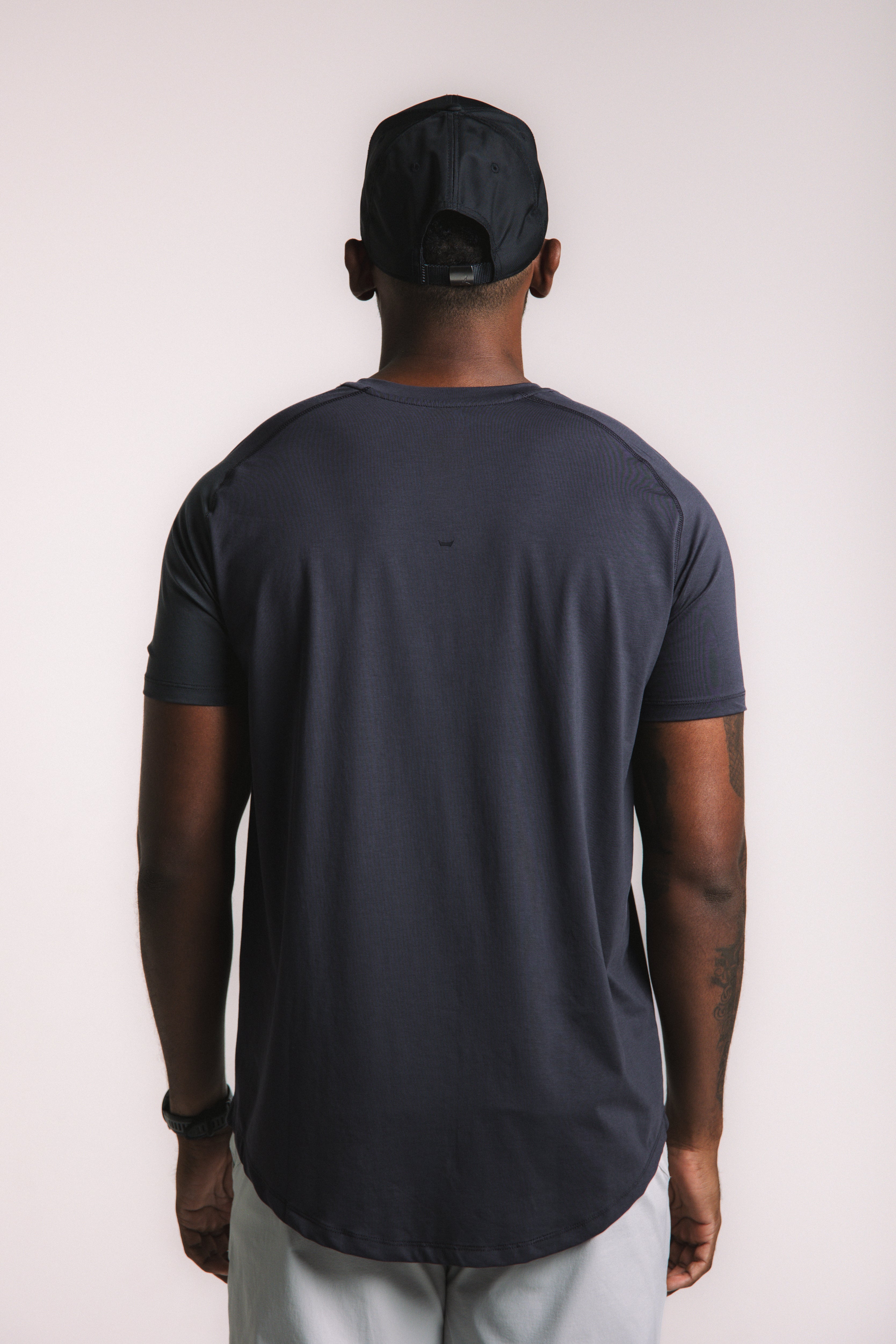 Lyocell Training Tee - Navy Blue