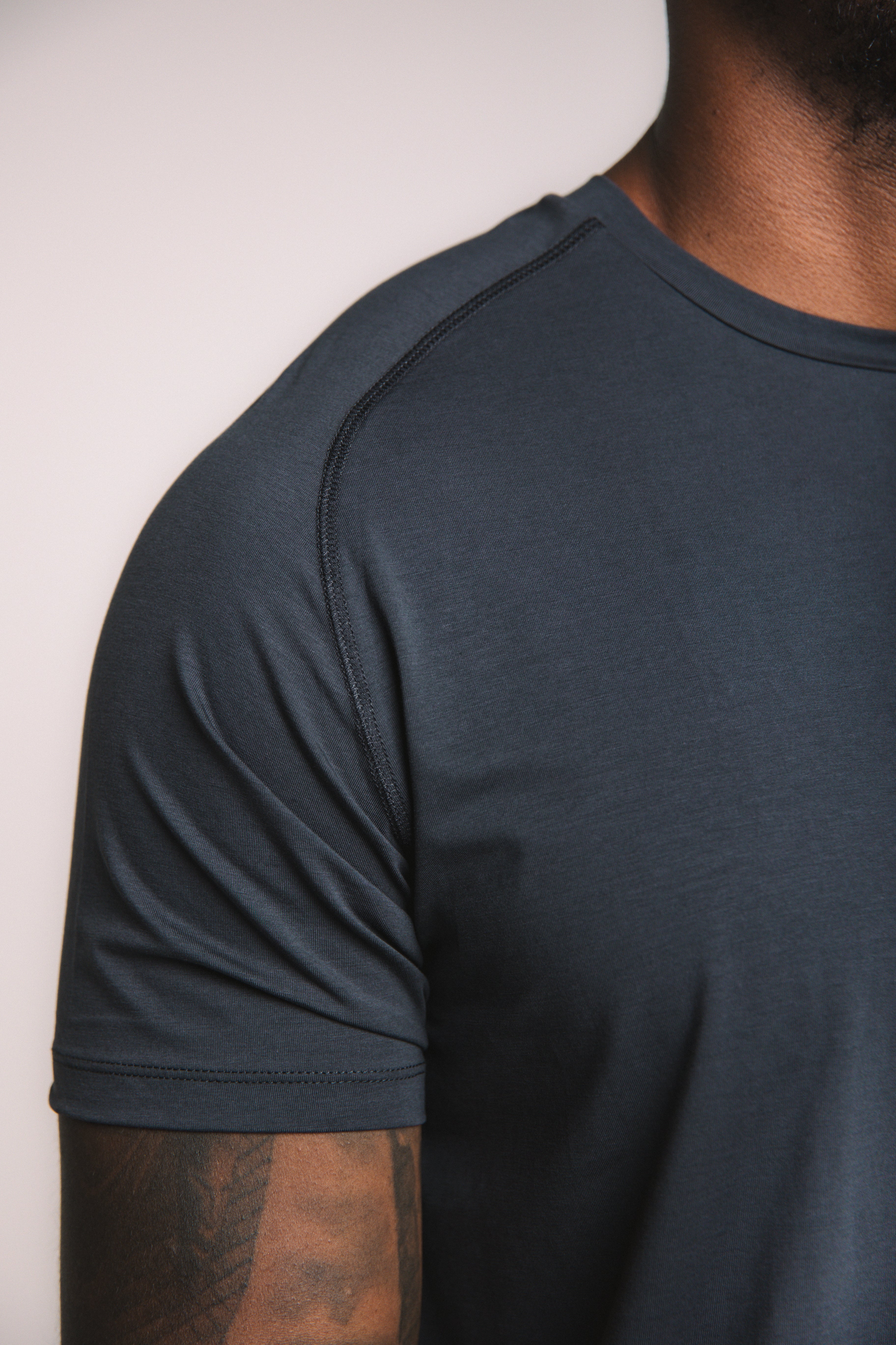 Lyocell Training Tee - Navy Blue