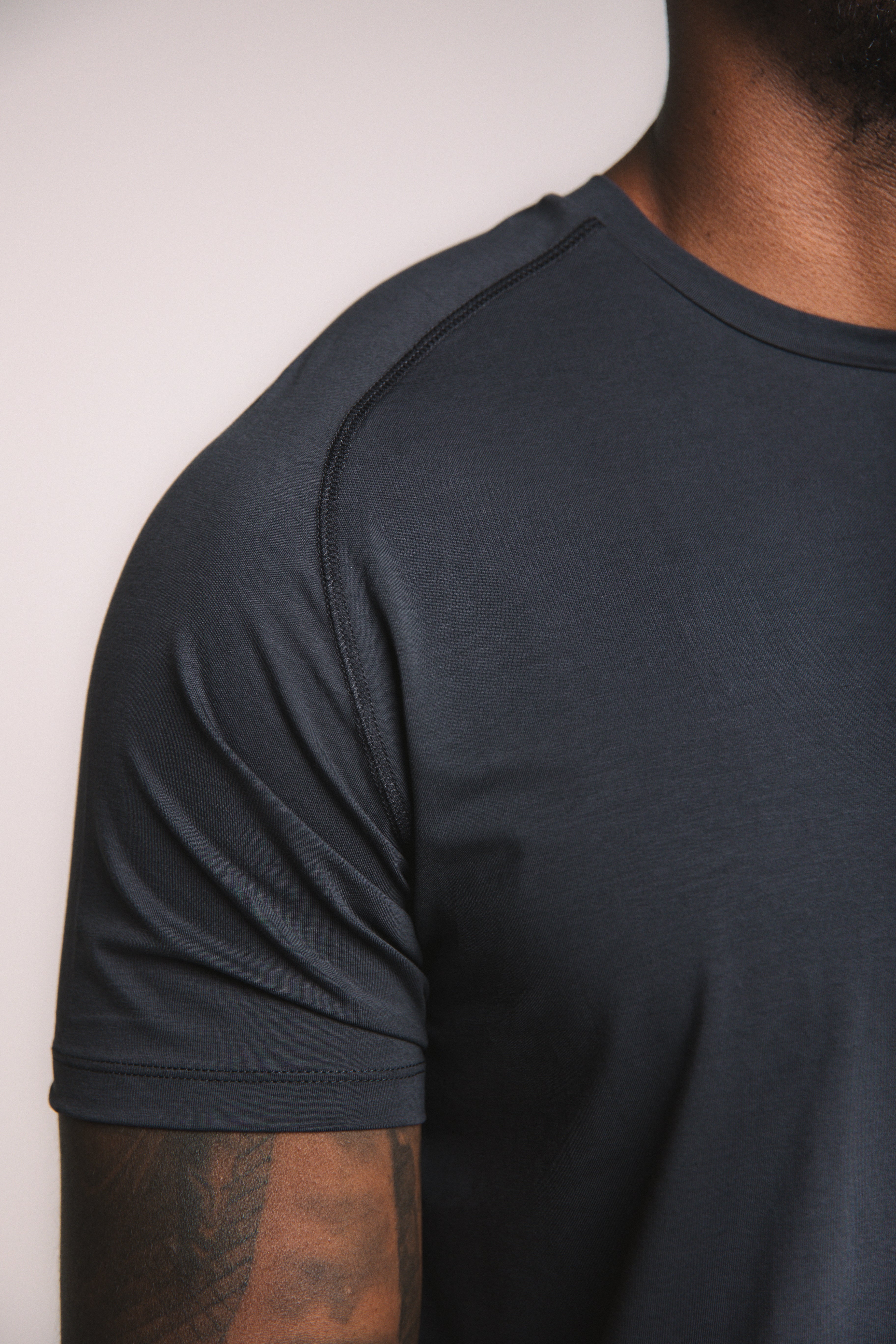 Lyocell Training Tee - Navy Blue