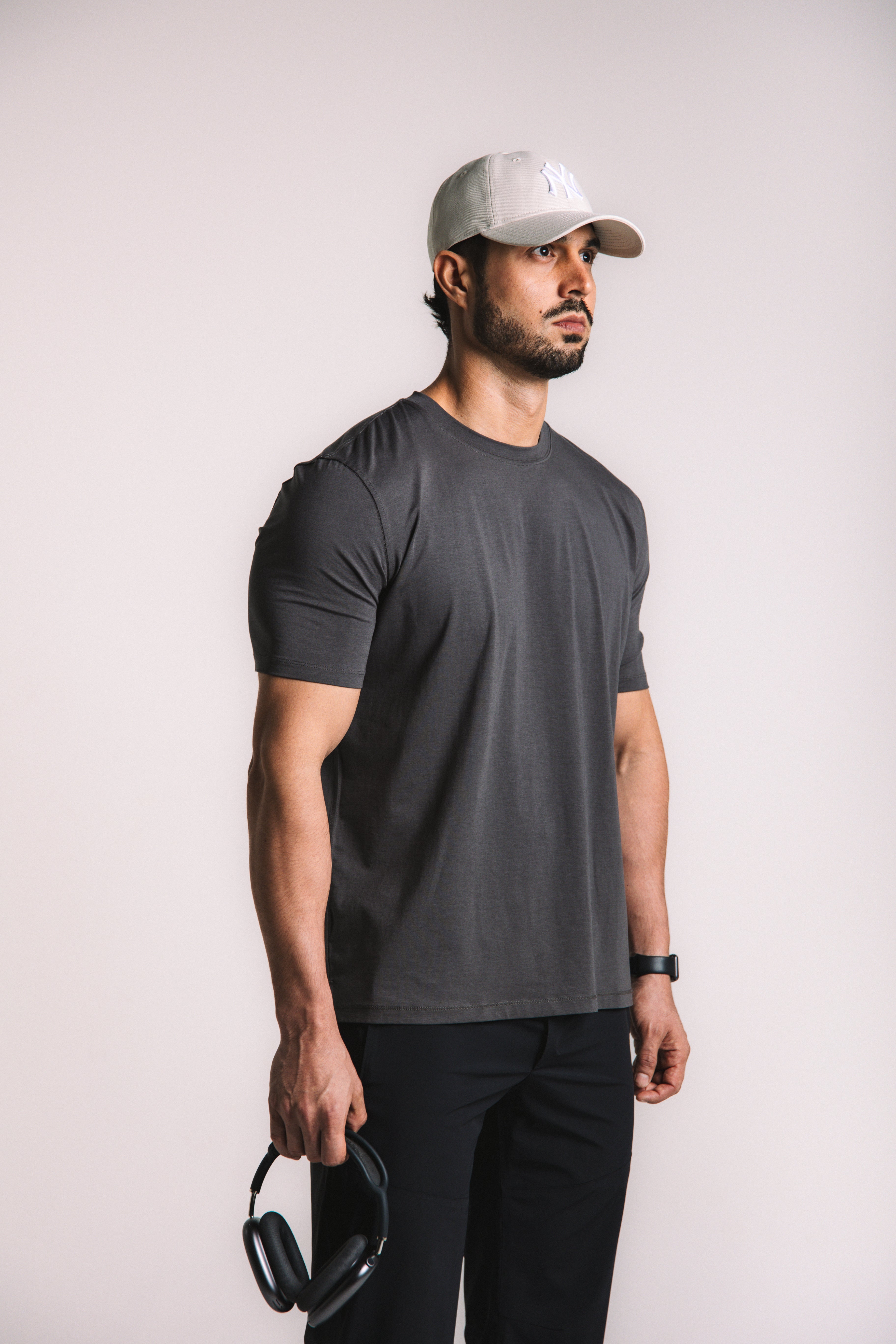 Lyocell Essential Tee - Dark Gray