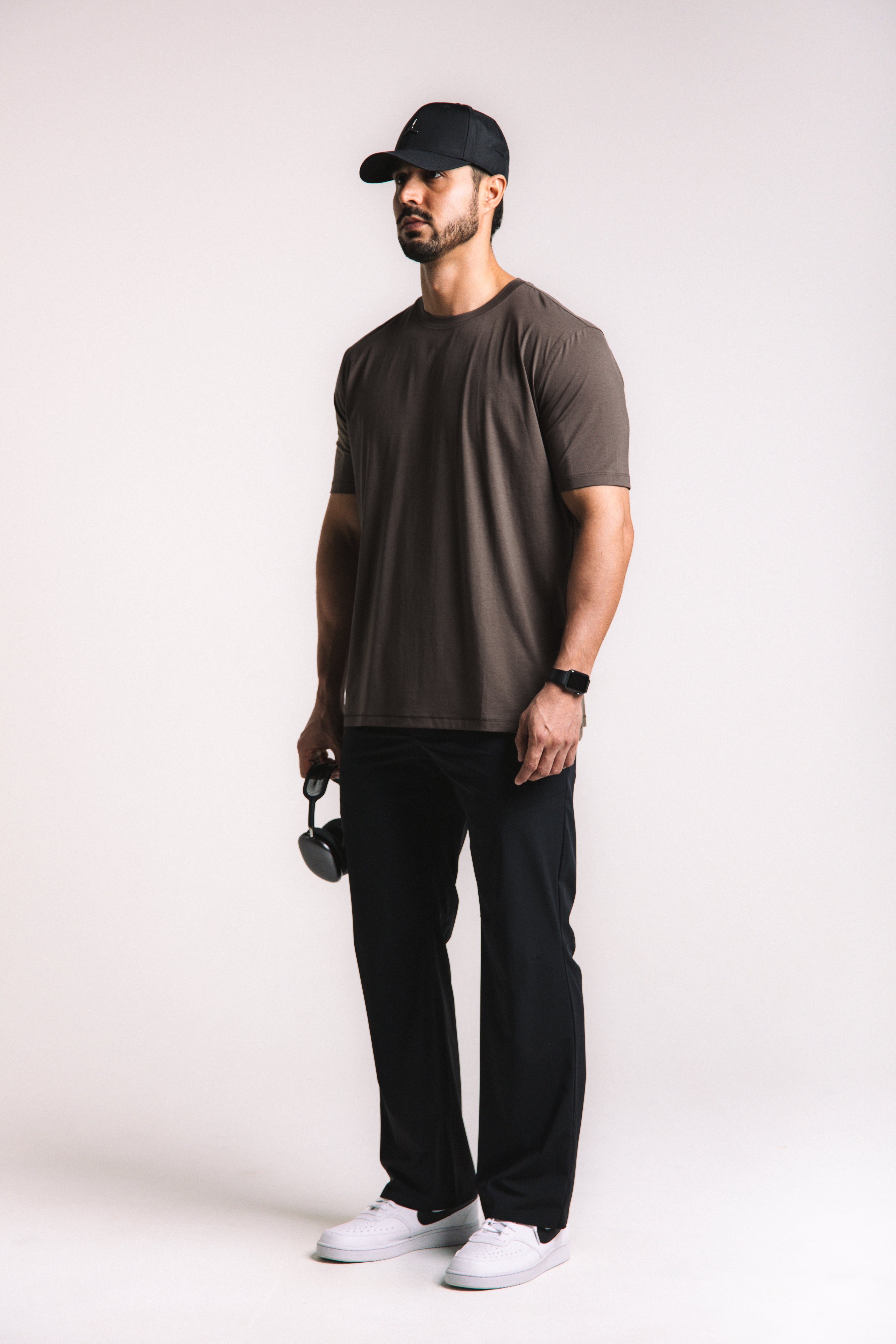 Lyocell Essential Tee - Brown