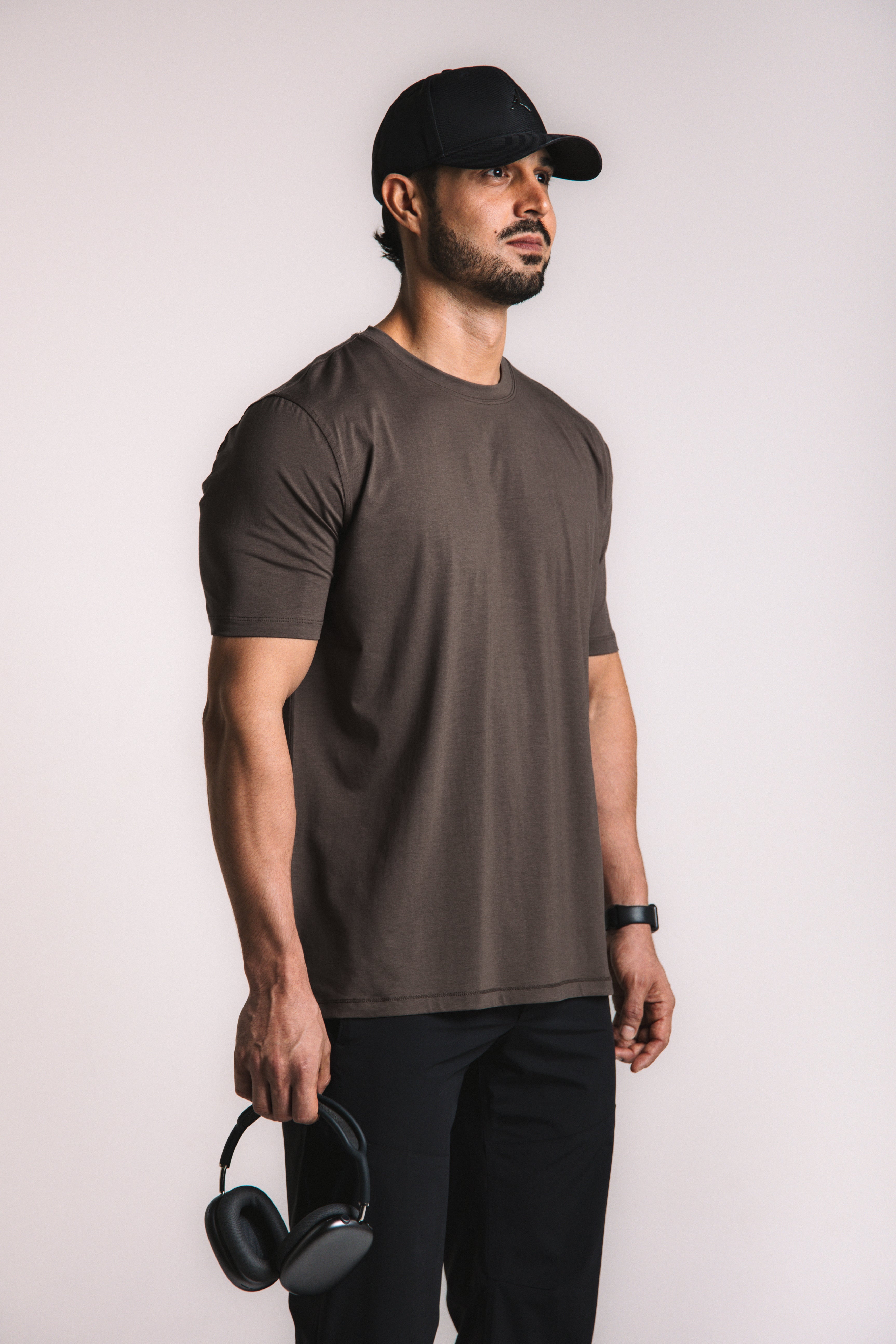 Lyocell Essential Tee - Brown