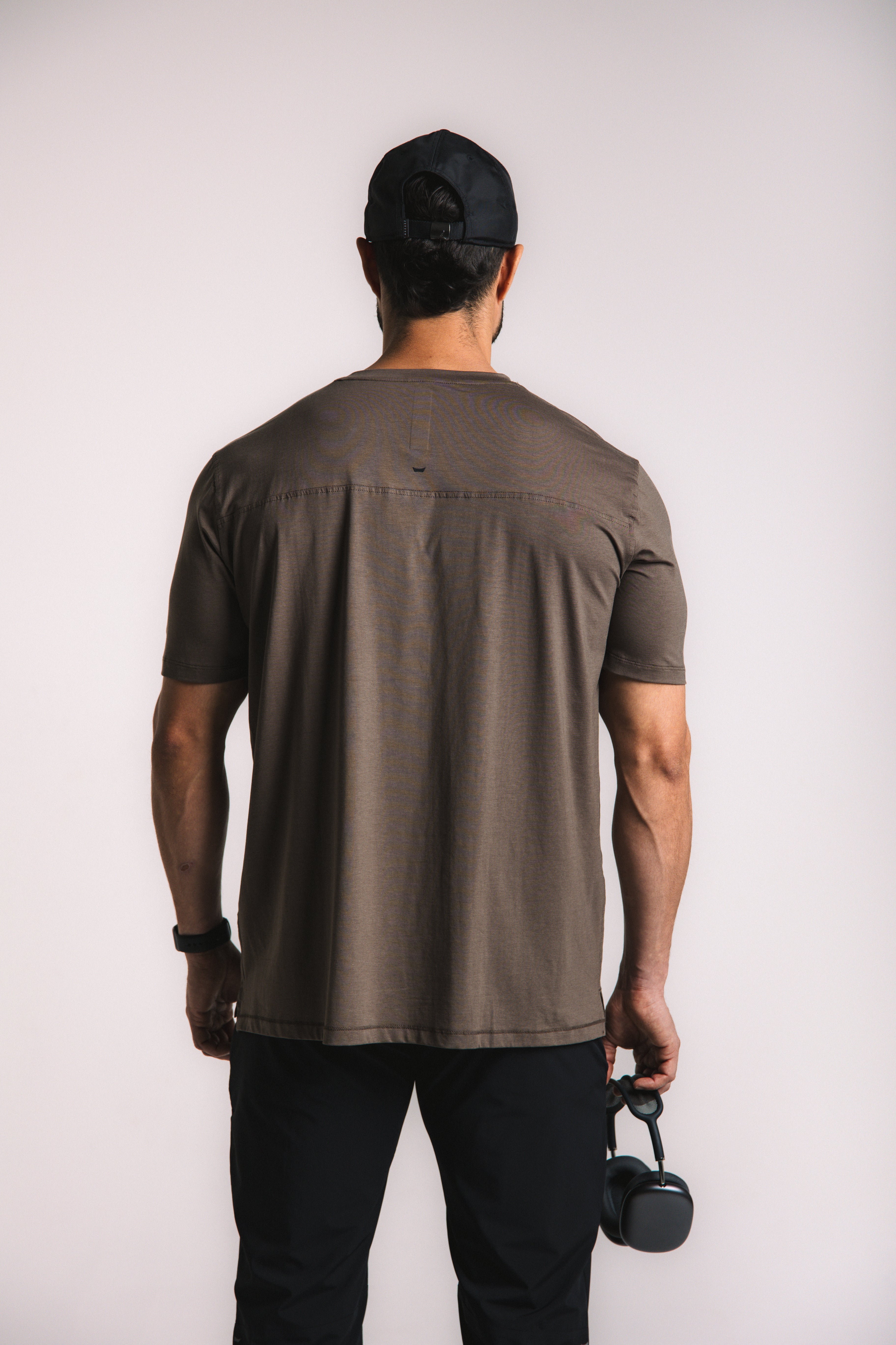 Lyocell Essential Tee - Brown