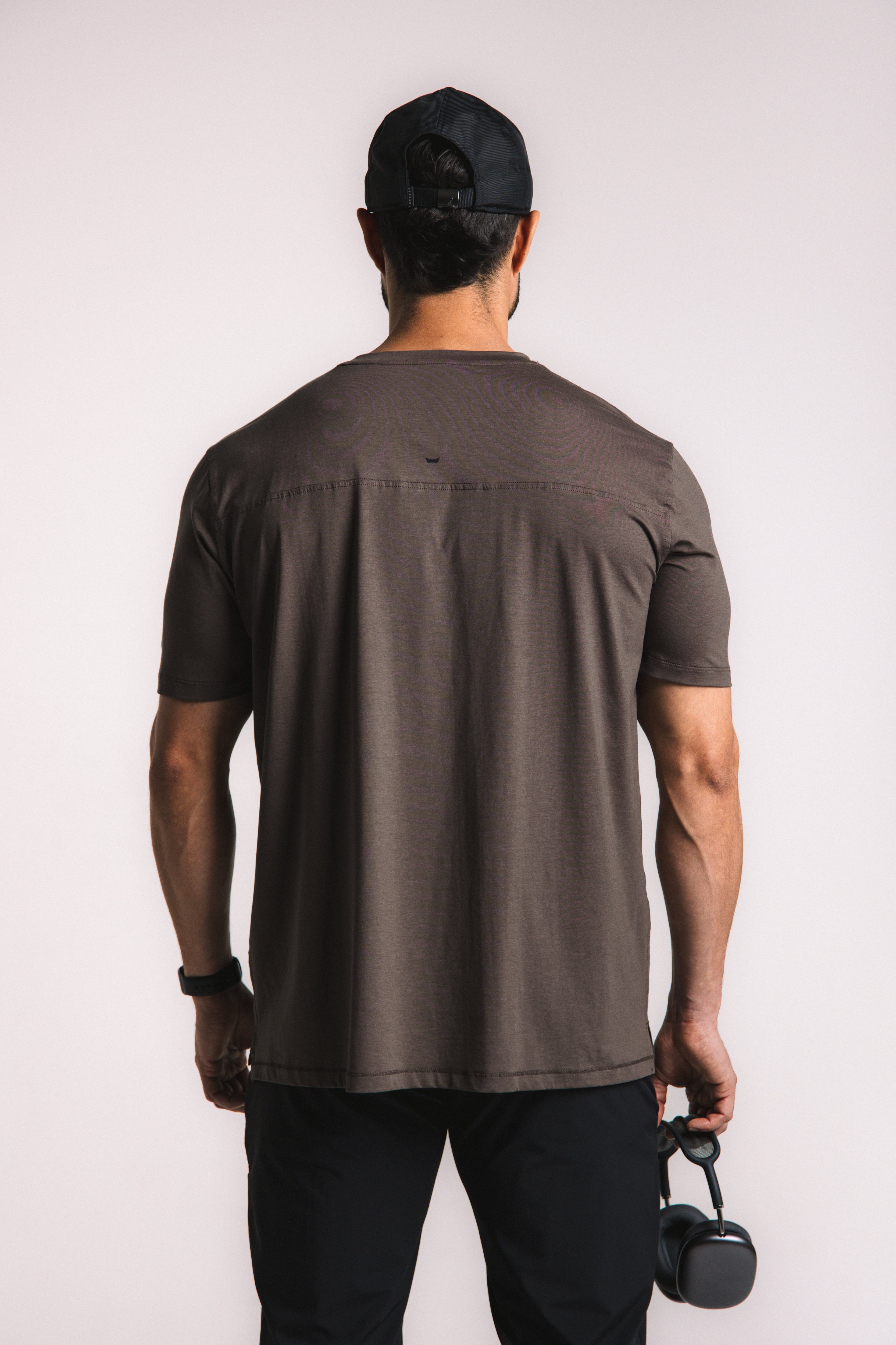 Lyocell Essential Tee - Brown