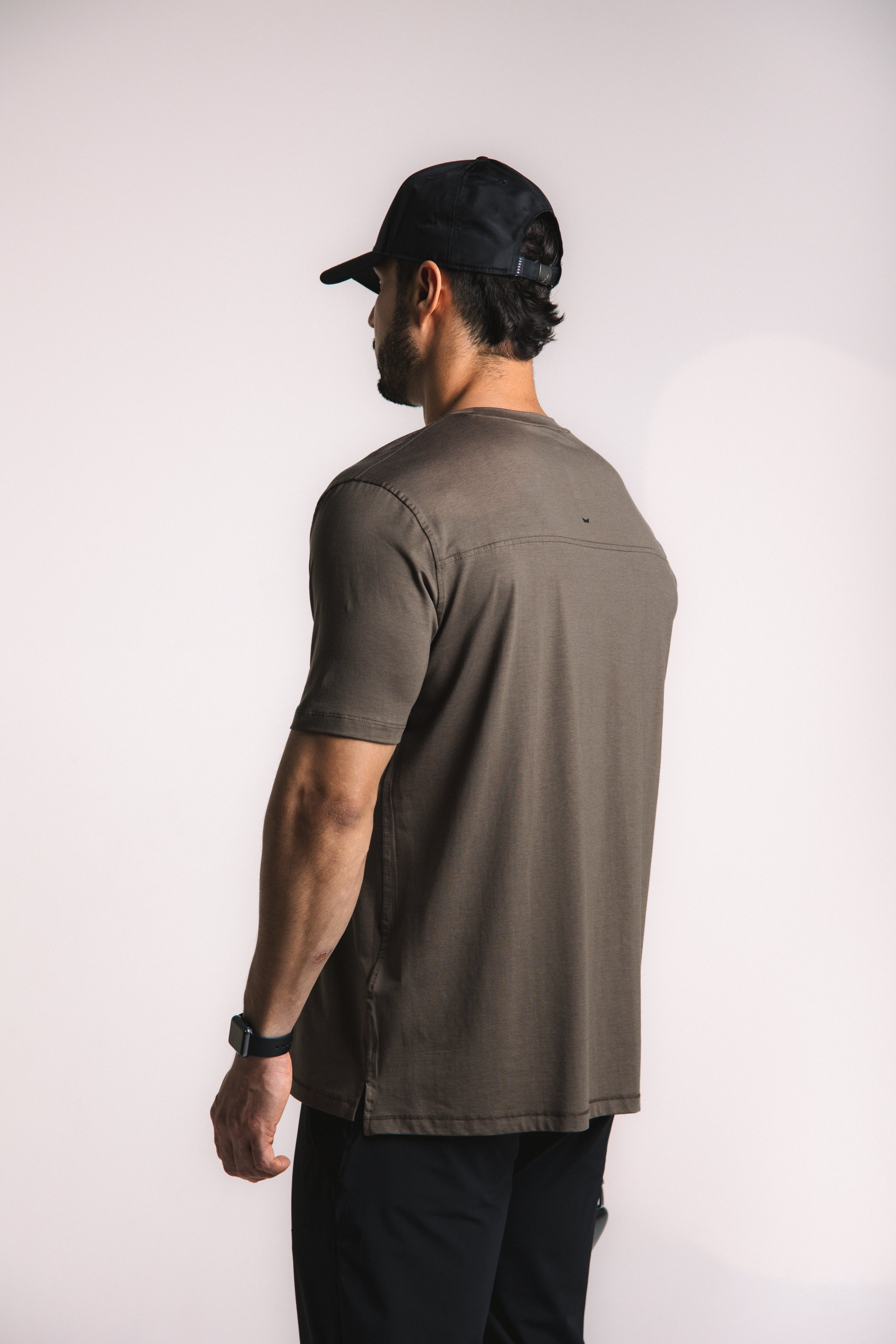 Lyocell Essential Tee - Brown