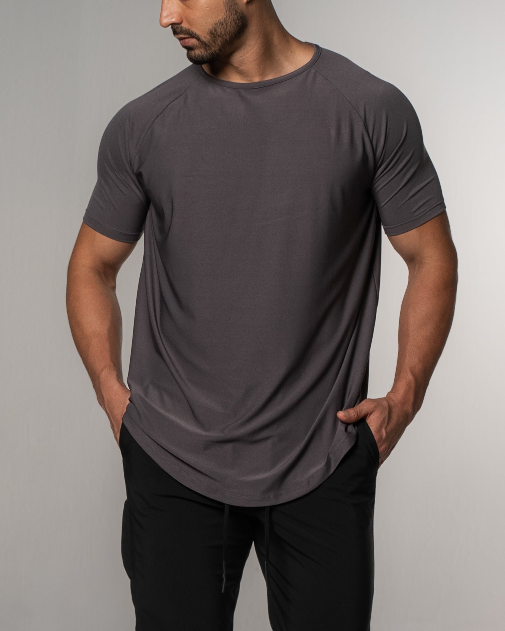 Training Sport Tee Icon - Oxford Gray