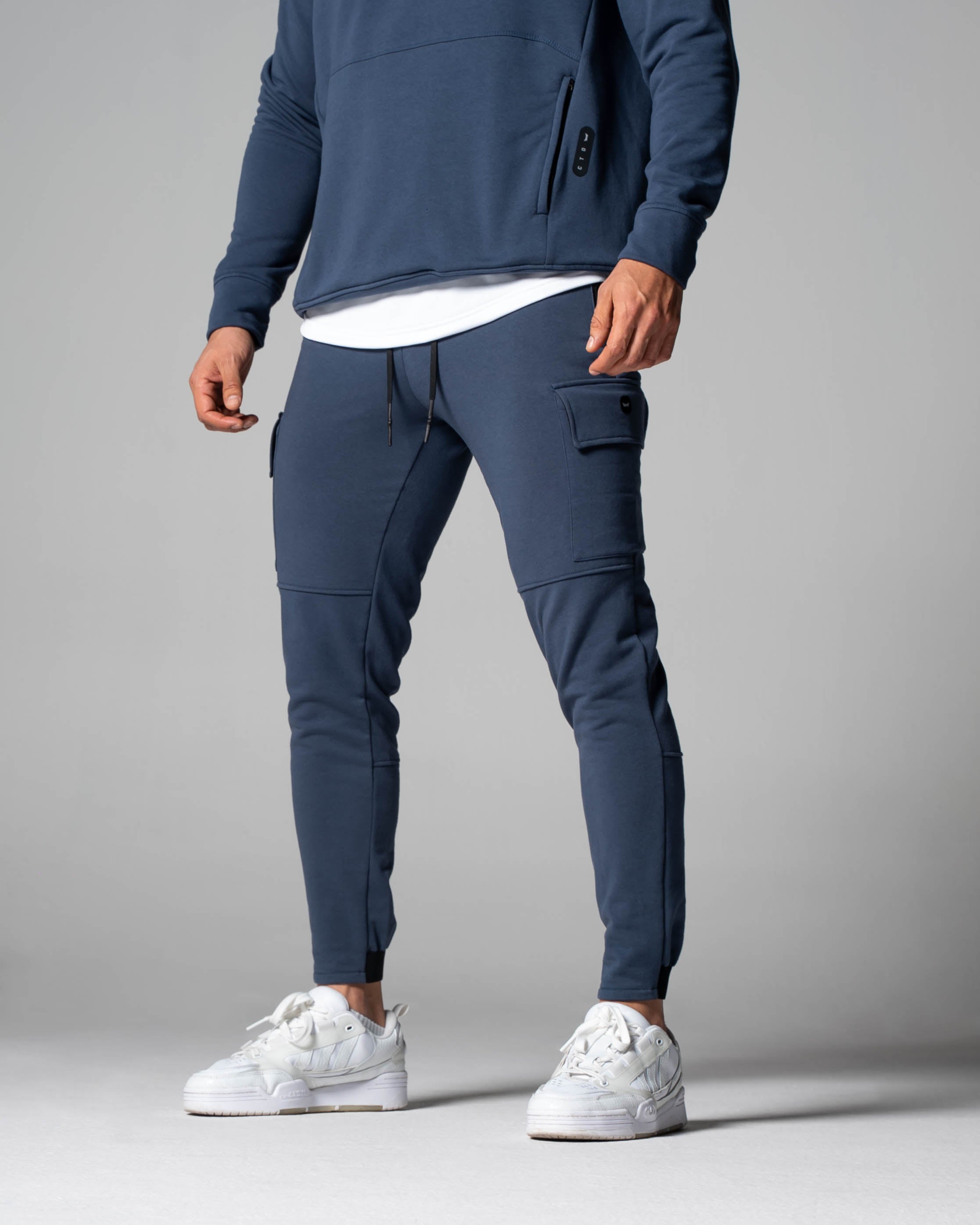 Cargo Cuffed Fleece Jogger - Blue Shadow