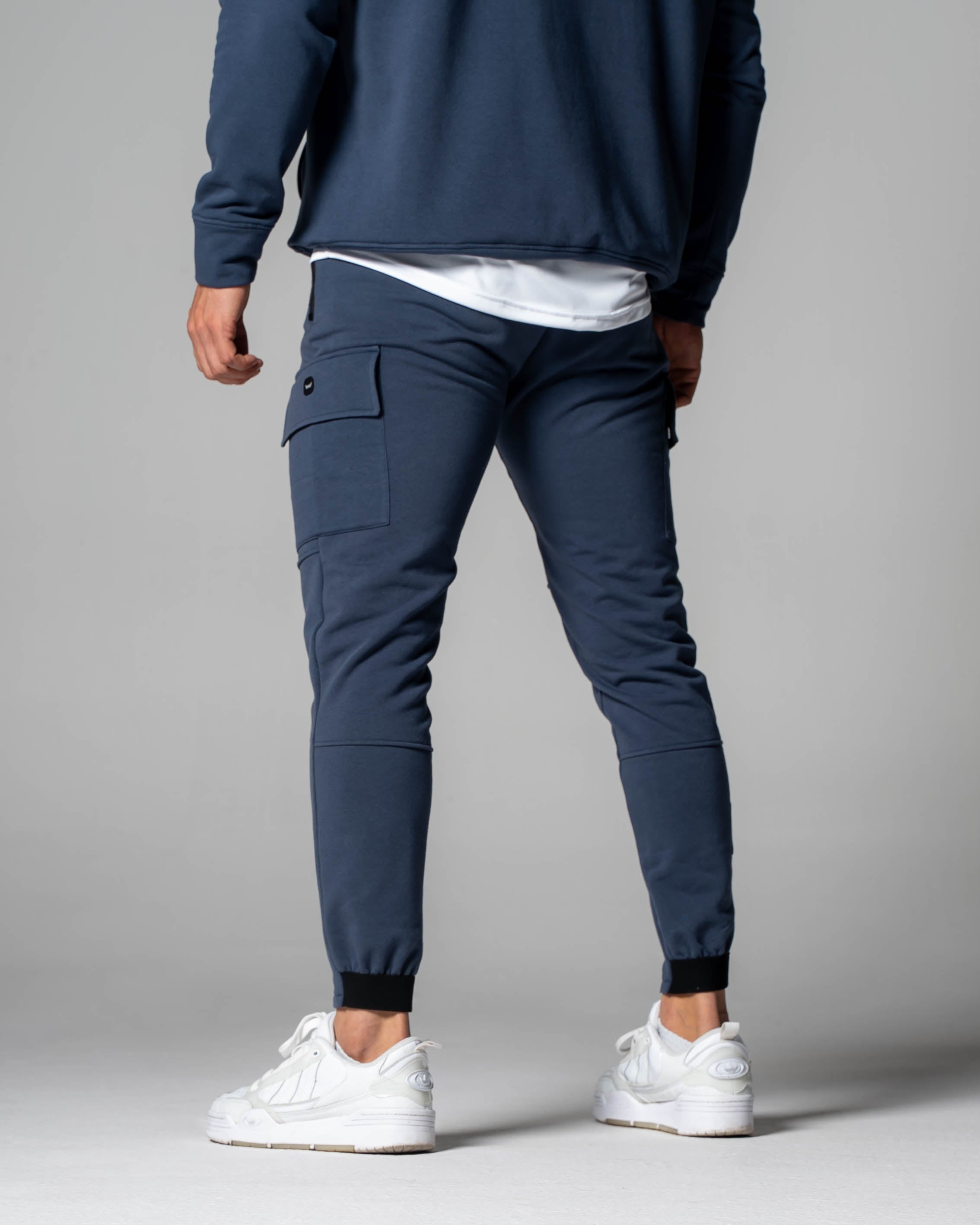 Cargo Cuffed Fleece Jogger - Blue Shadow