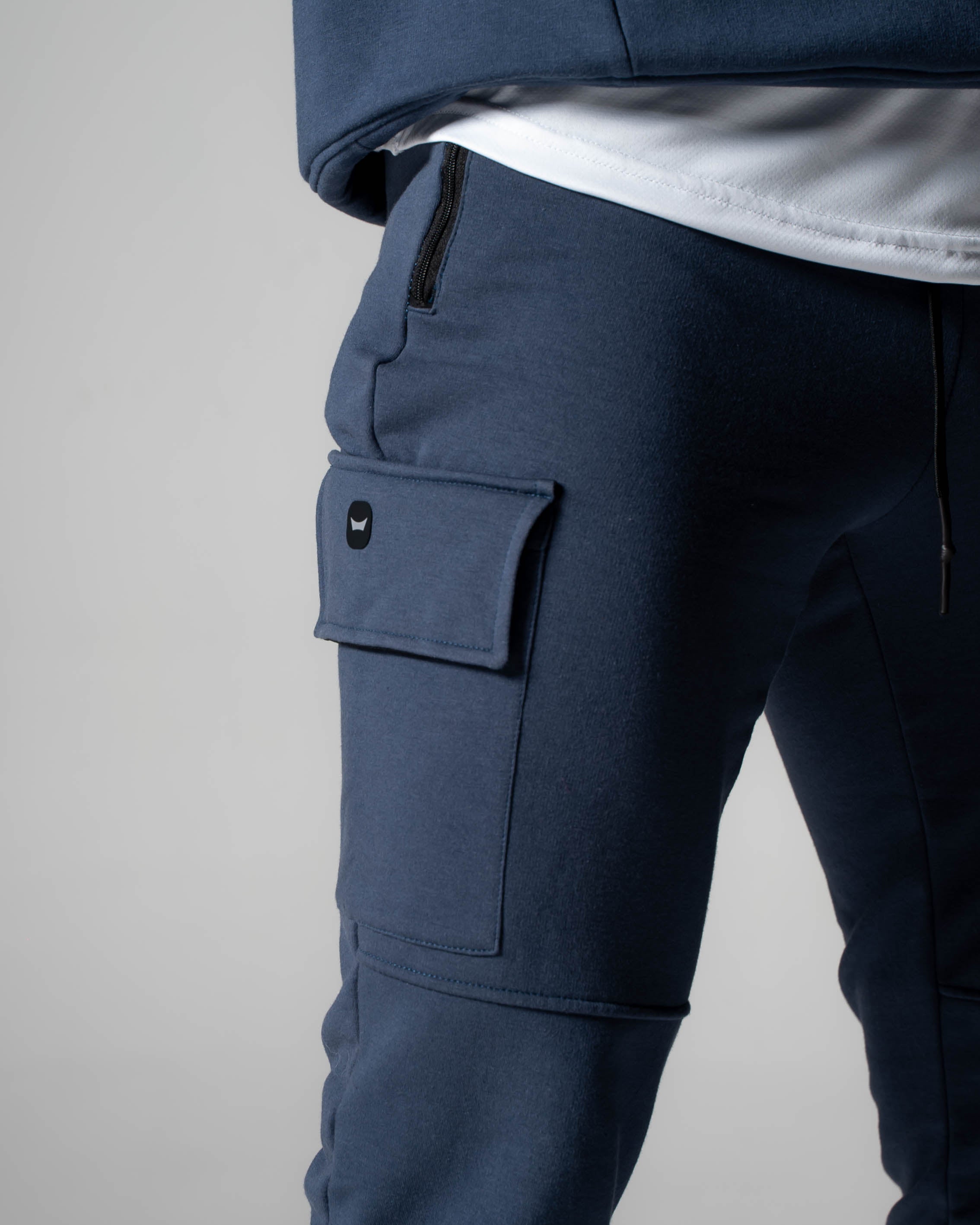 Cargo Cuffed Fleece Jogger - Blue Shadow