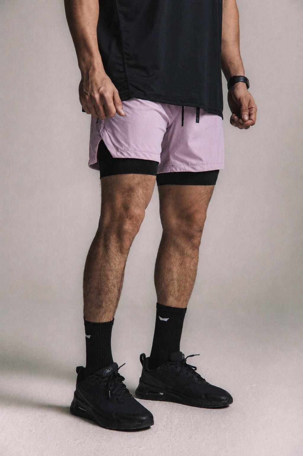 Core-Vent Liner Short - Purple Gray