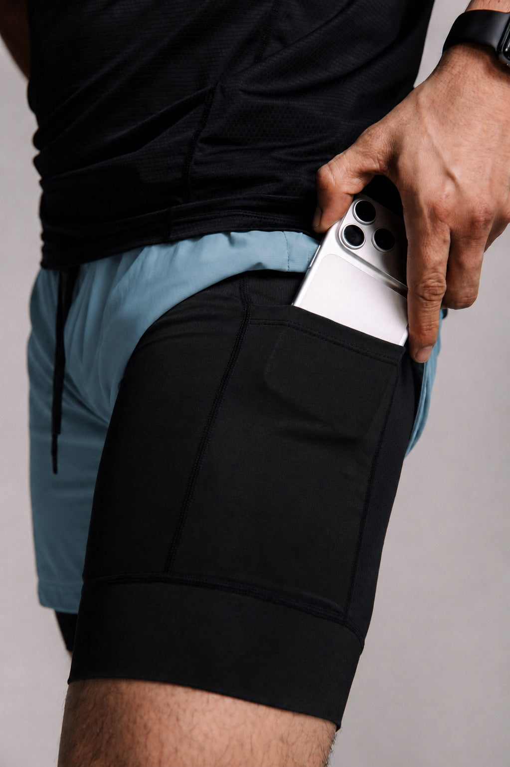 Core-Vent Liner Short - Light Blue