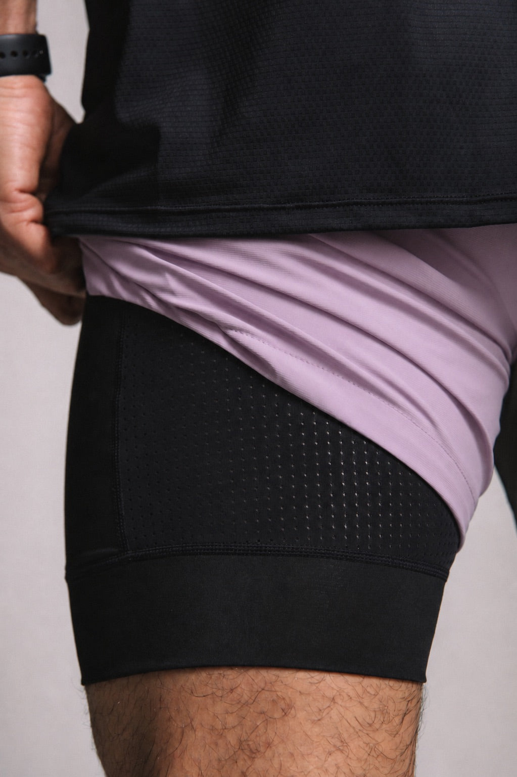 Core-Vent Liner Short - Purple Gray