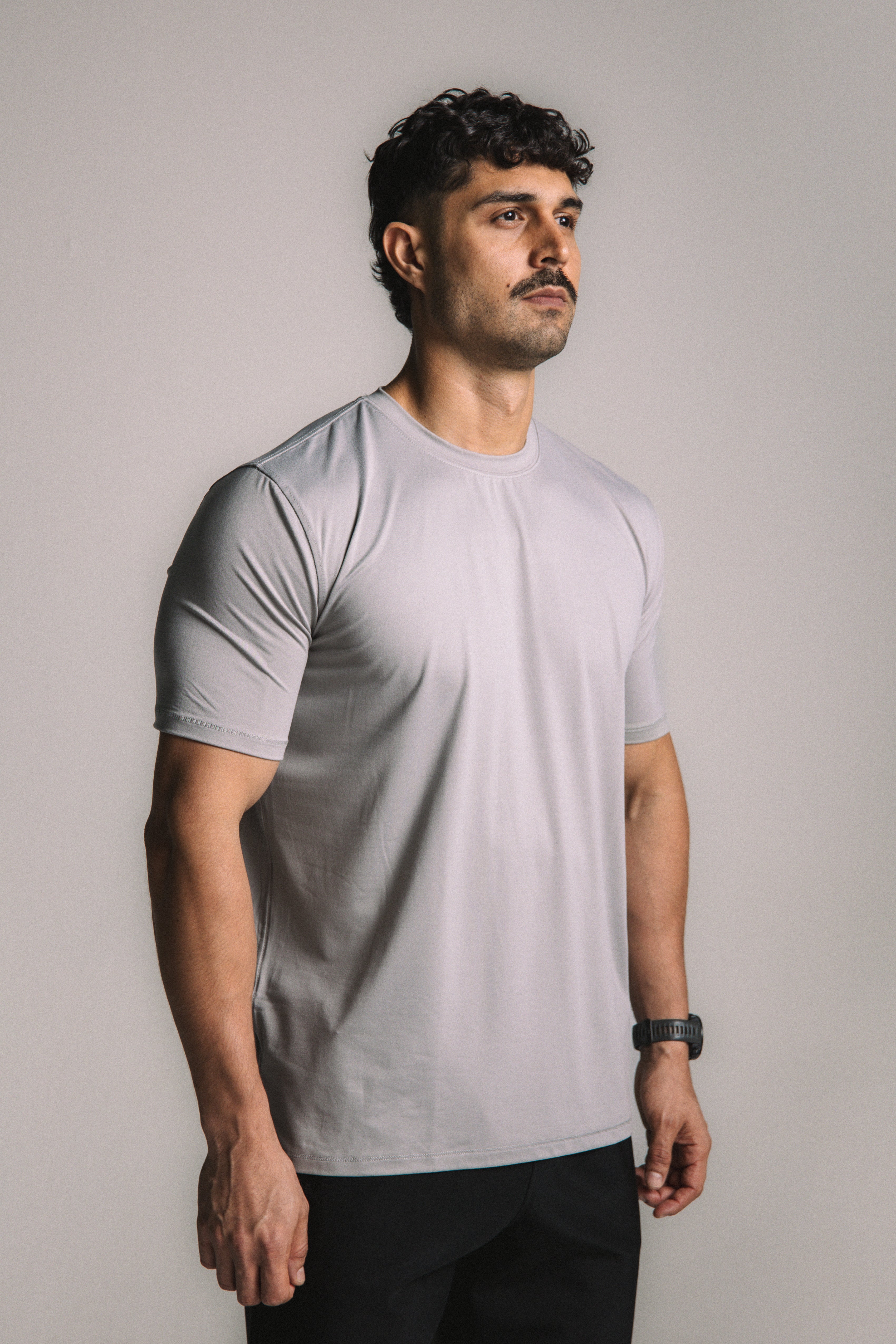 OmniSoft Essential Tee - Light Gray