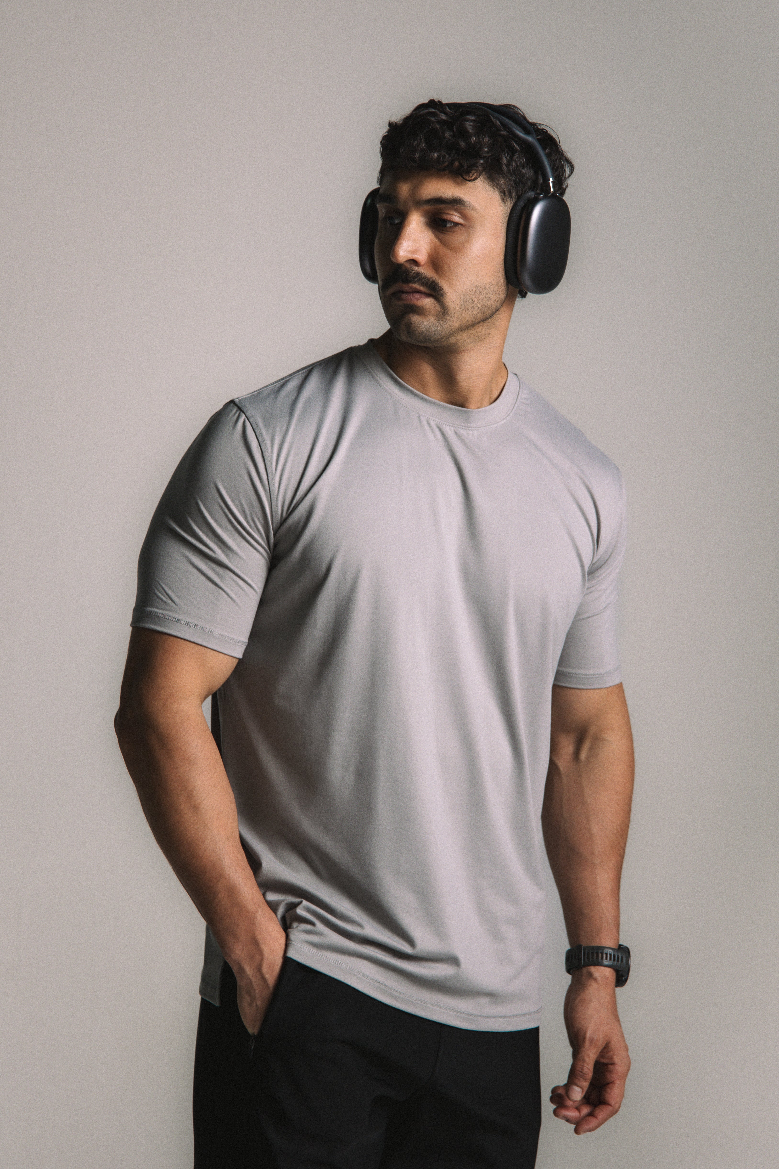 OmniSoft Essential Tee - Light Gray