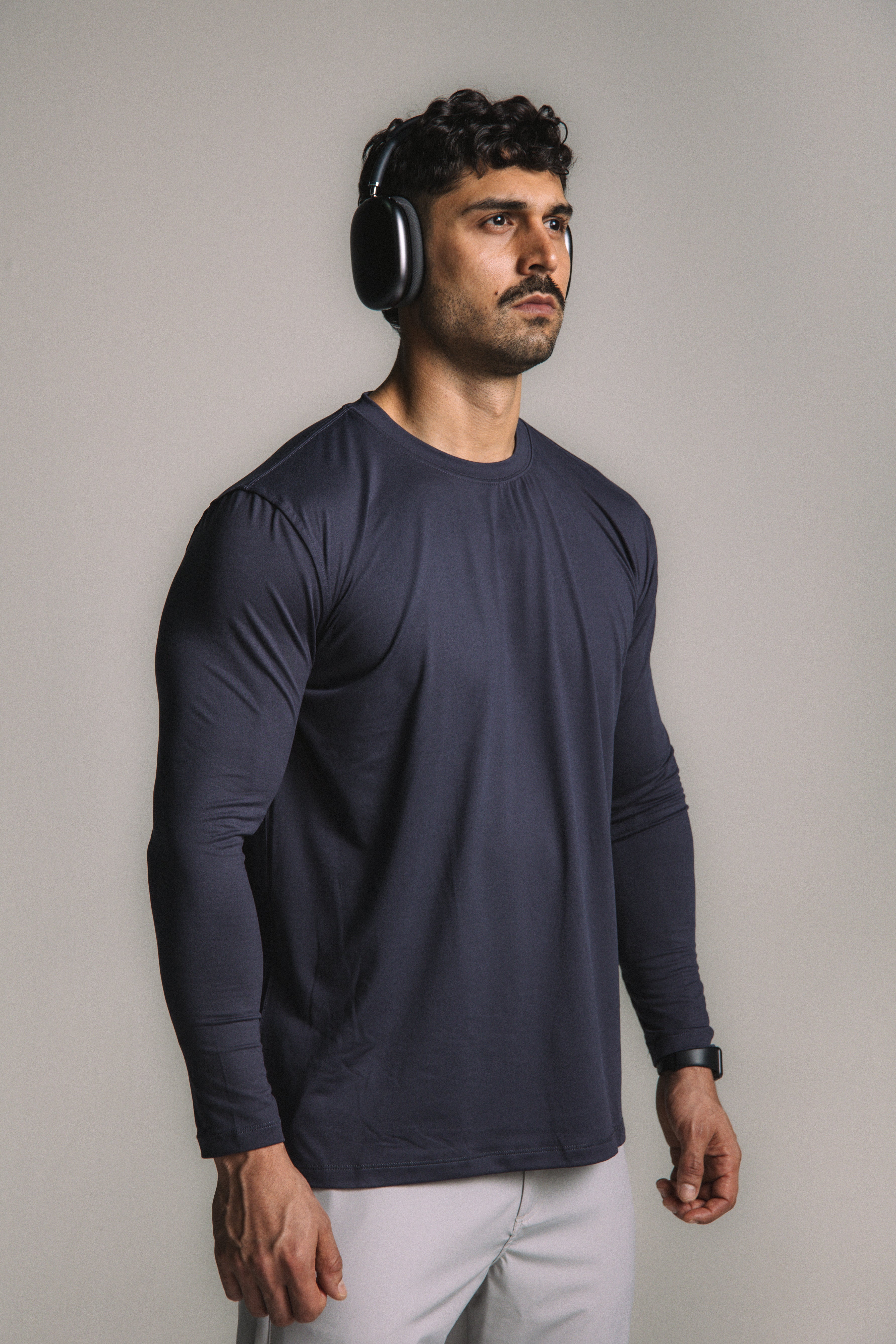 OmniSoft Essential Long Sleeve - Navy Blue