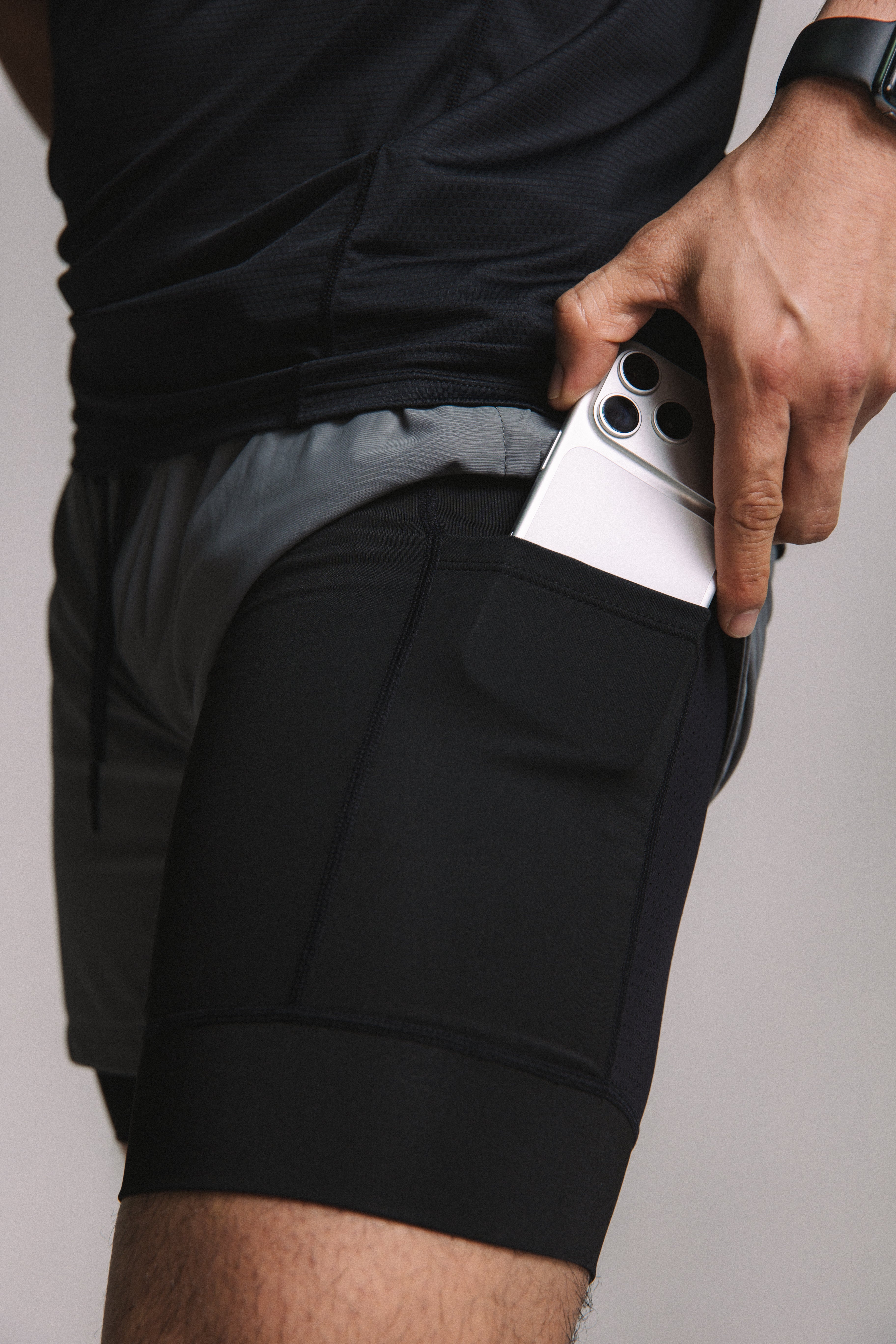Core-Vent Liner Short - Steel Gray