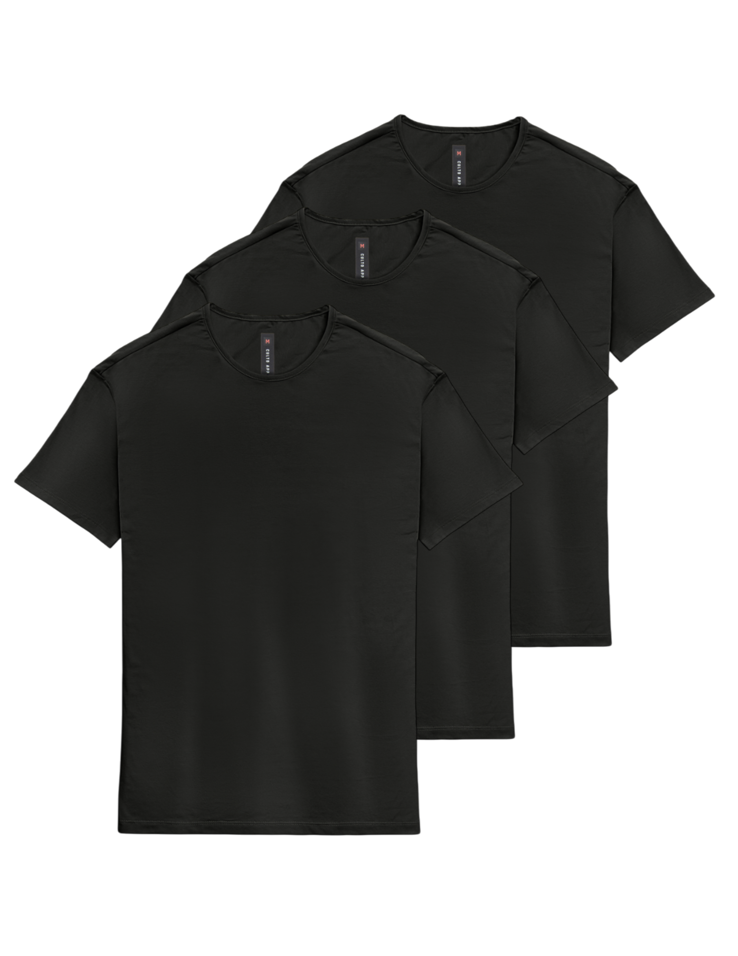 Ultra Soft Relax Tee Black 3-Pack