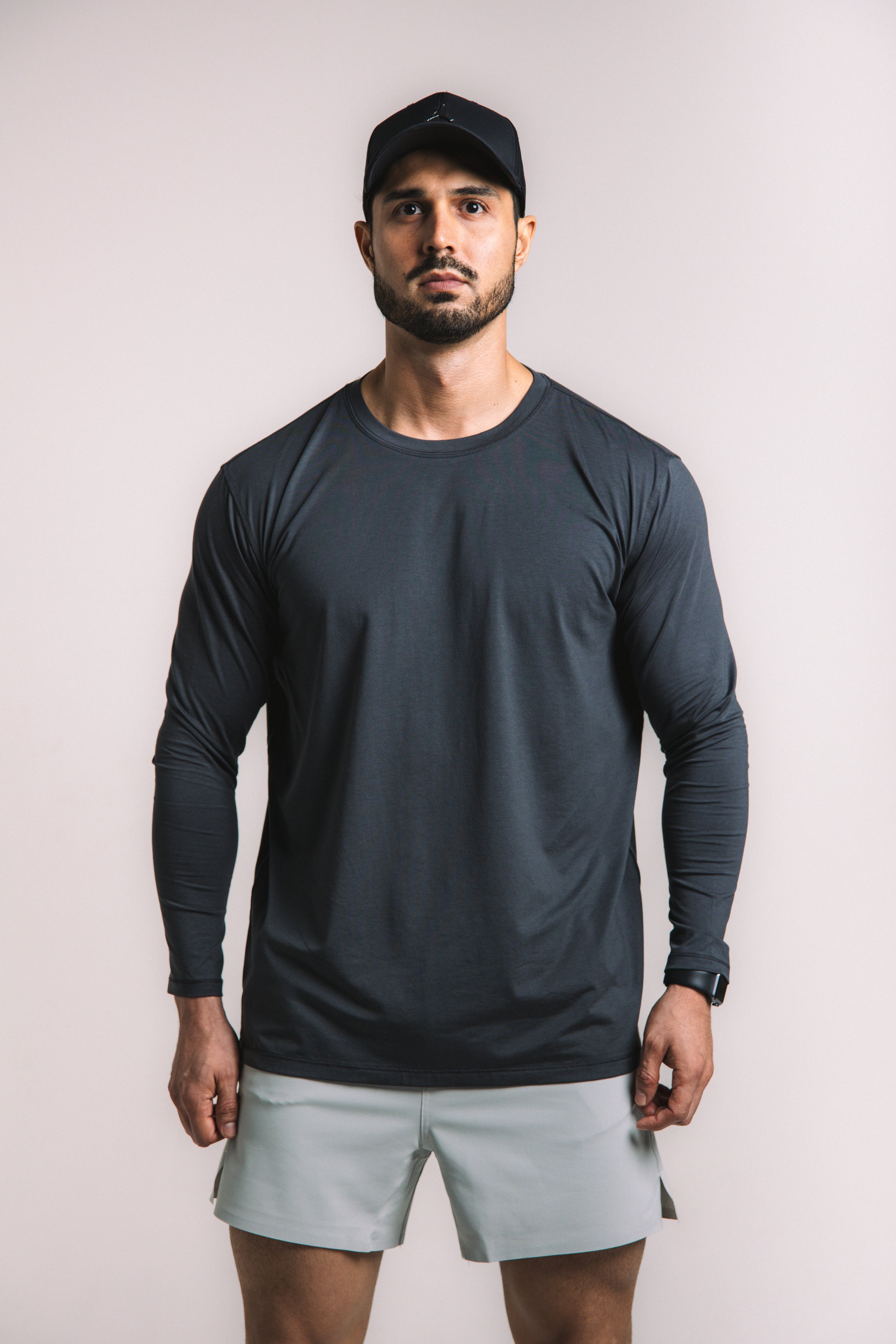 Lyocell Essential Long Sleeve - Navy Blue