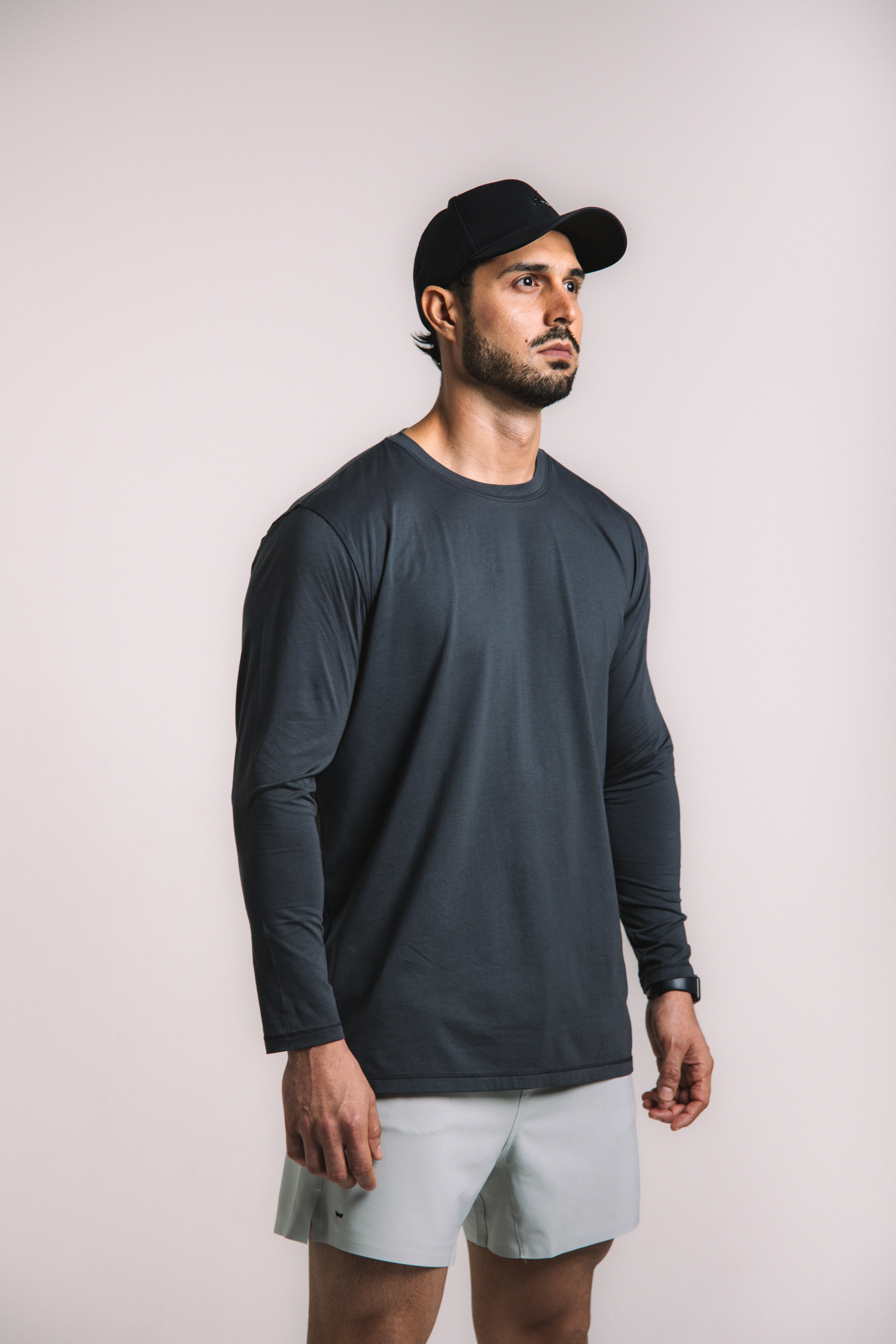 Lyocell Essential Long Sleeve - Navy Blue