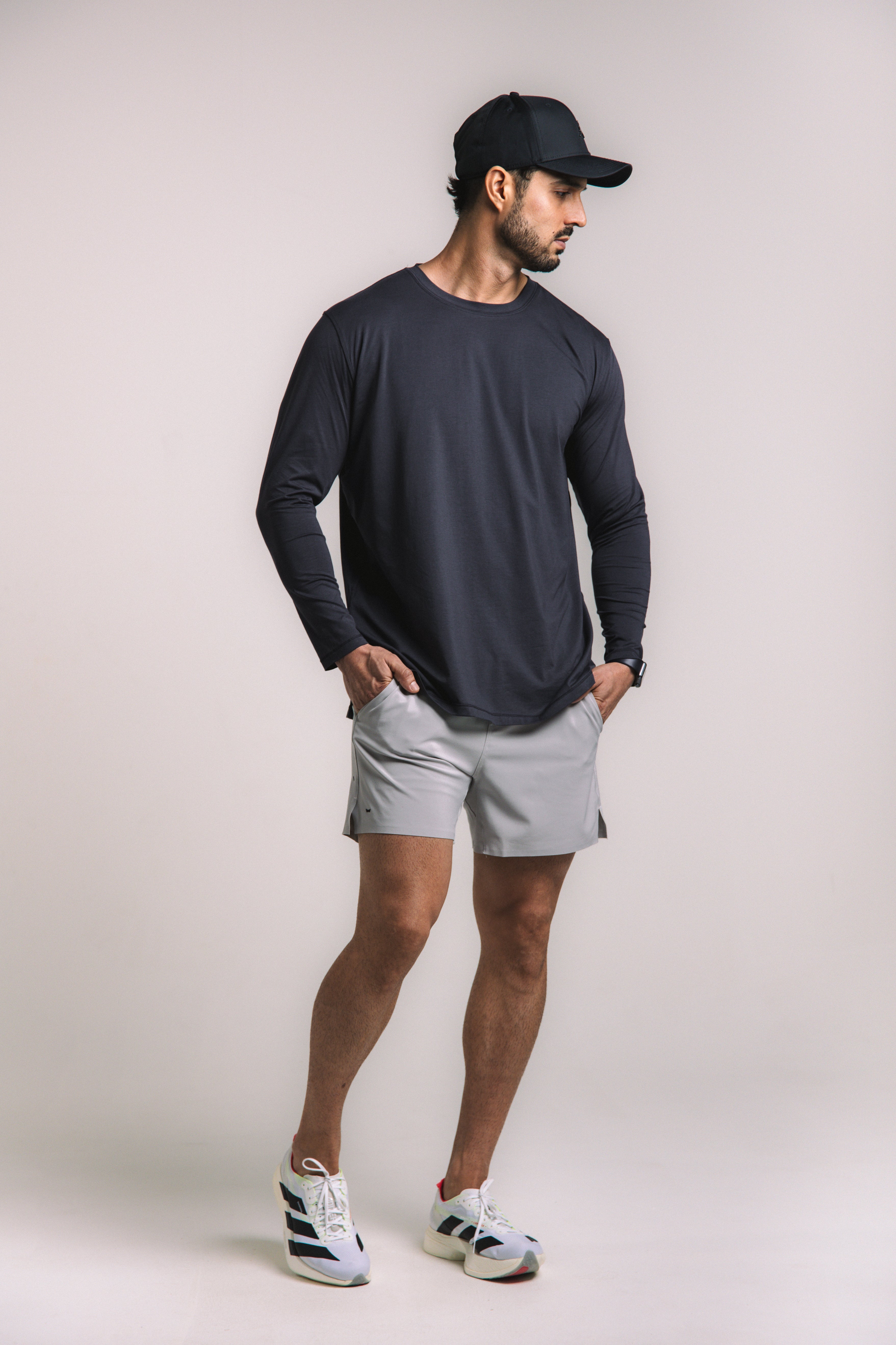 Lyocell Essential Long Sleeve - Navy Blue