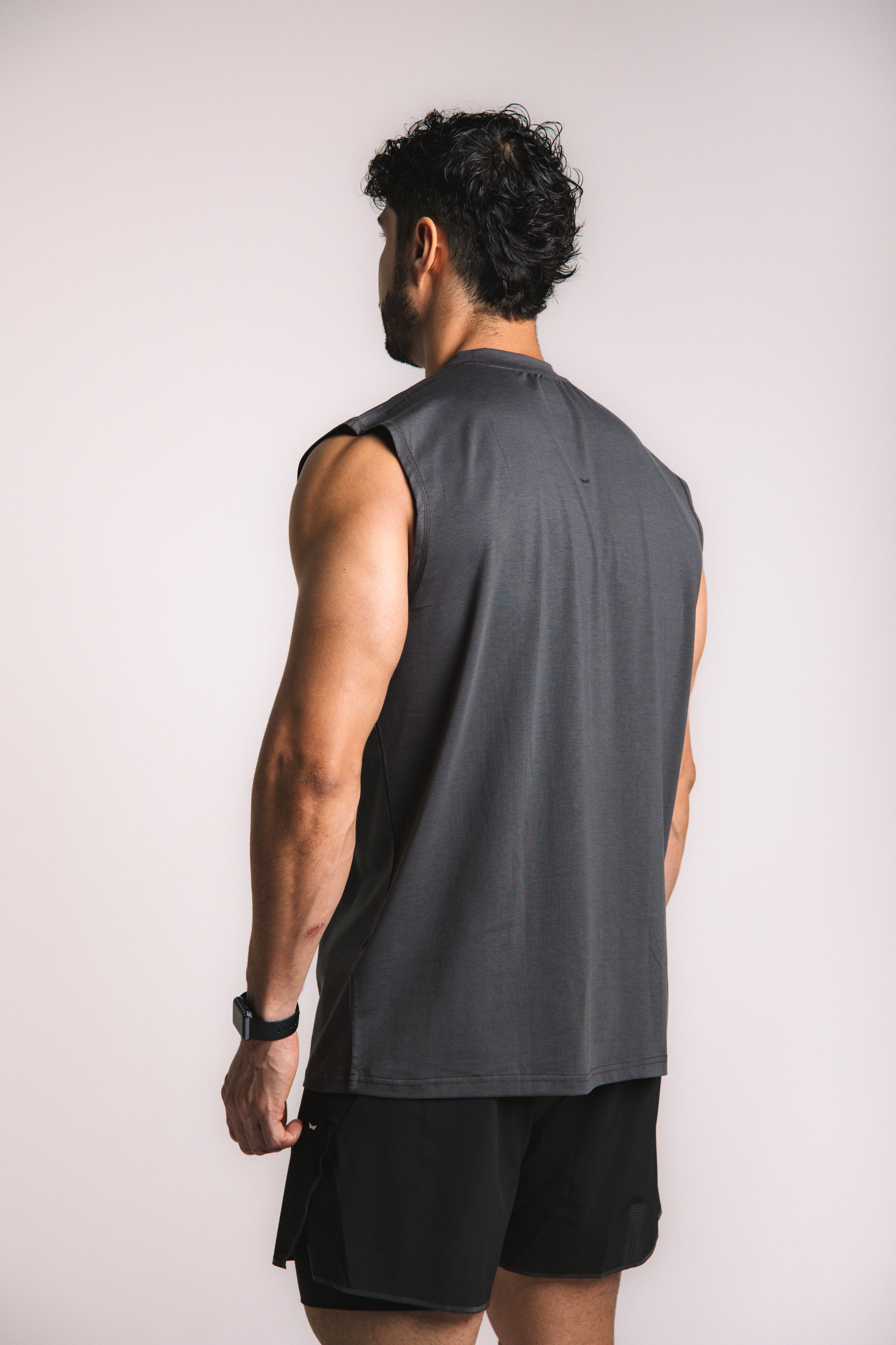Lyocell Essential Tank V1 - Dark Gray