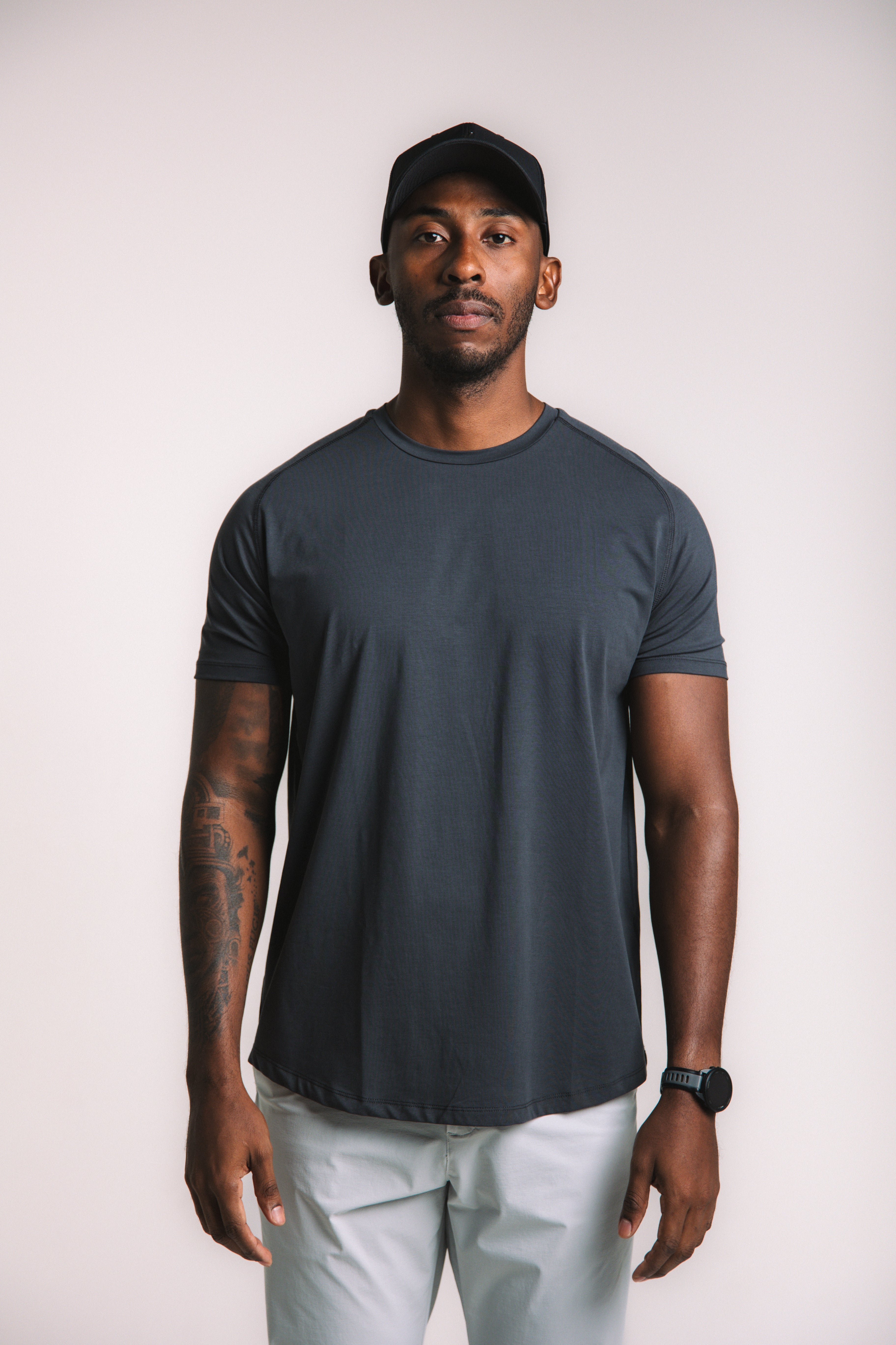 Lyocell Training Tee - Navy Blue