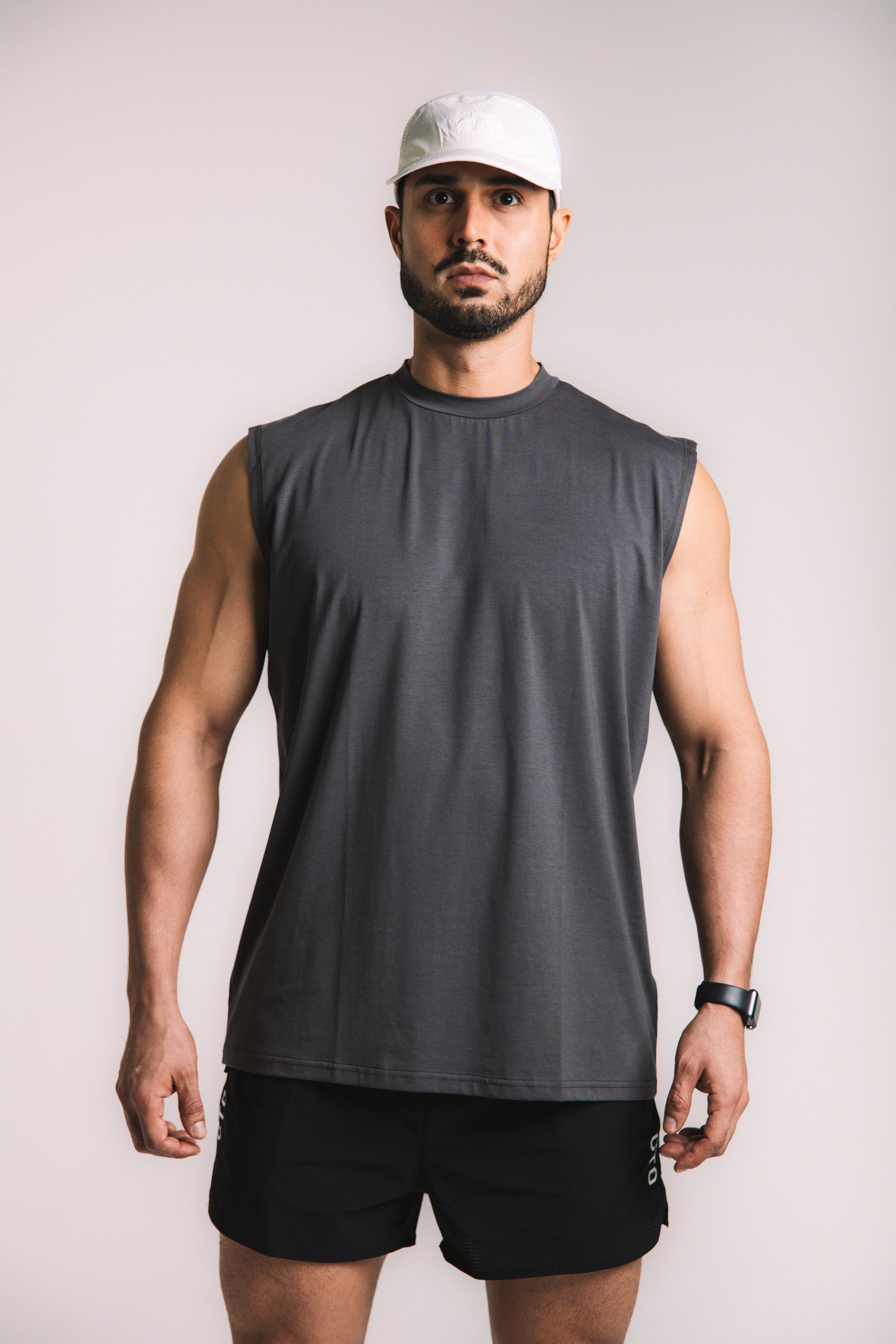 Lyocell Essential Tank V2 - Dark Gray