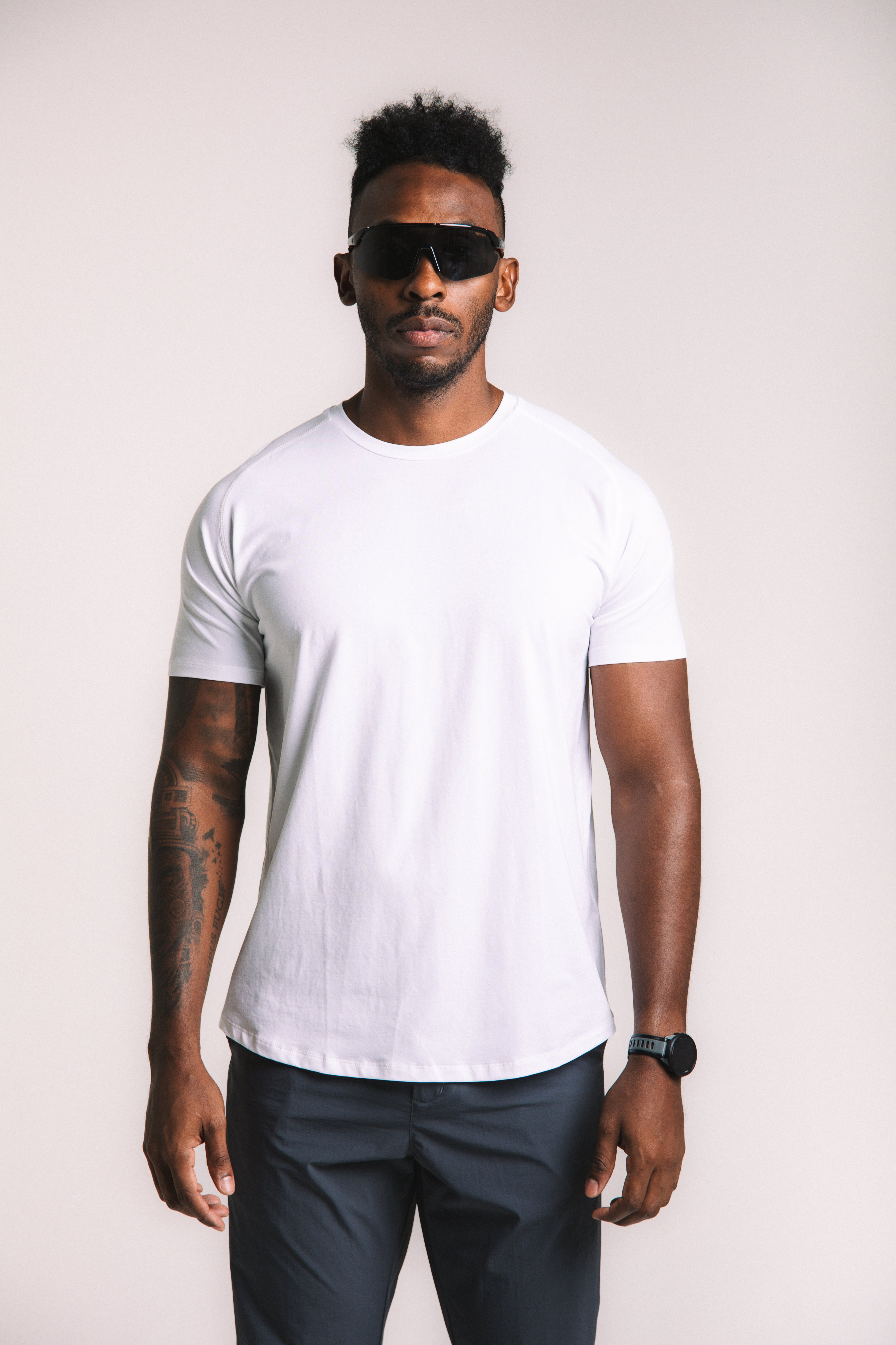 Lyocell Training Tee - White