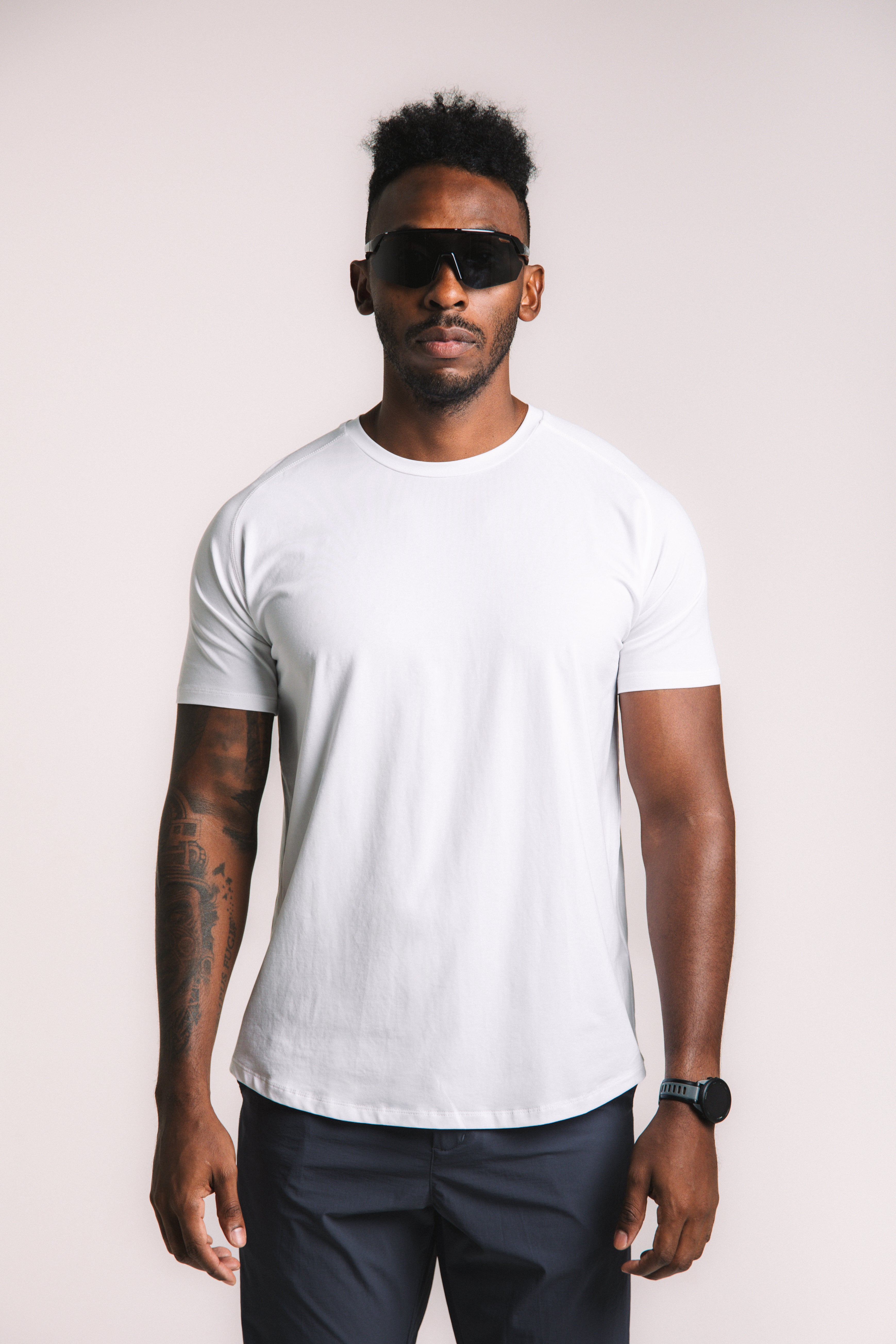 Lyocell Training Tee - White
