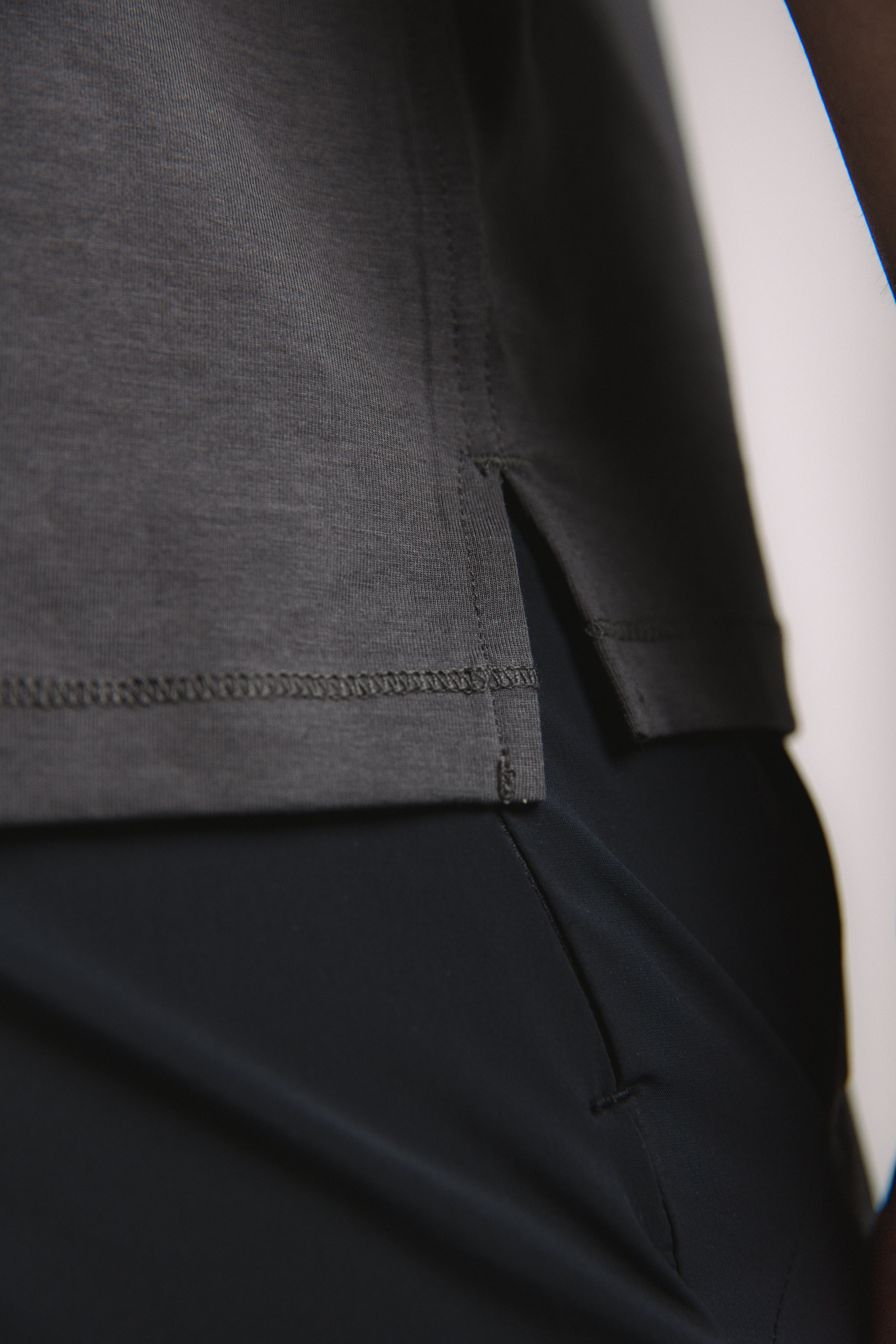 Lyocell Essential Tee - Dark Gray