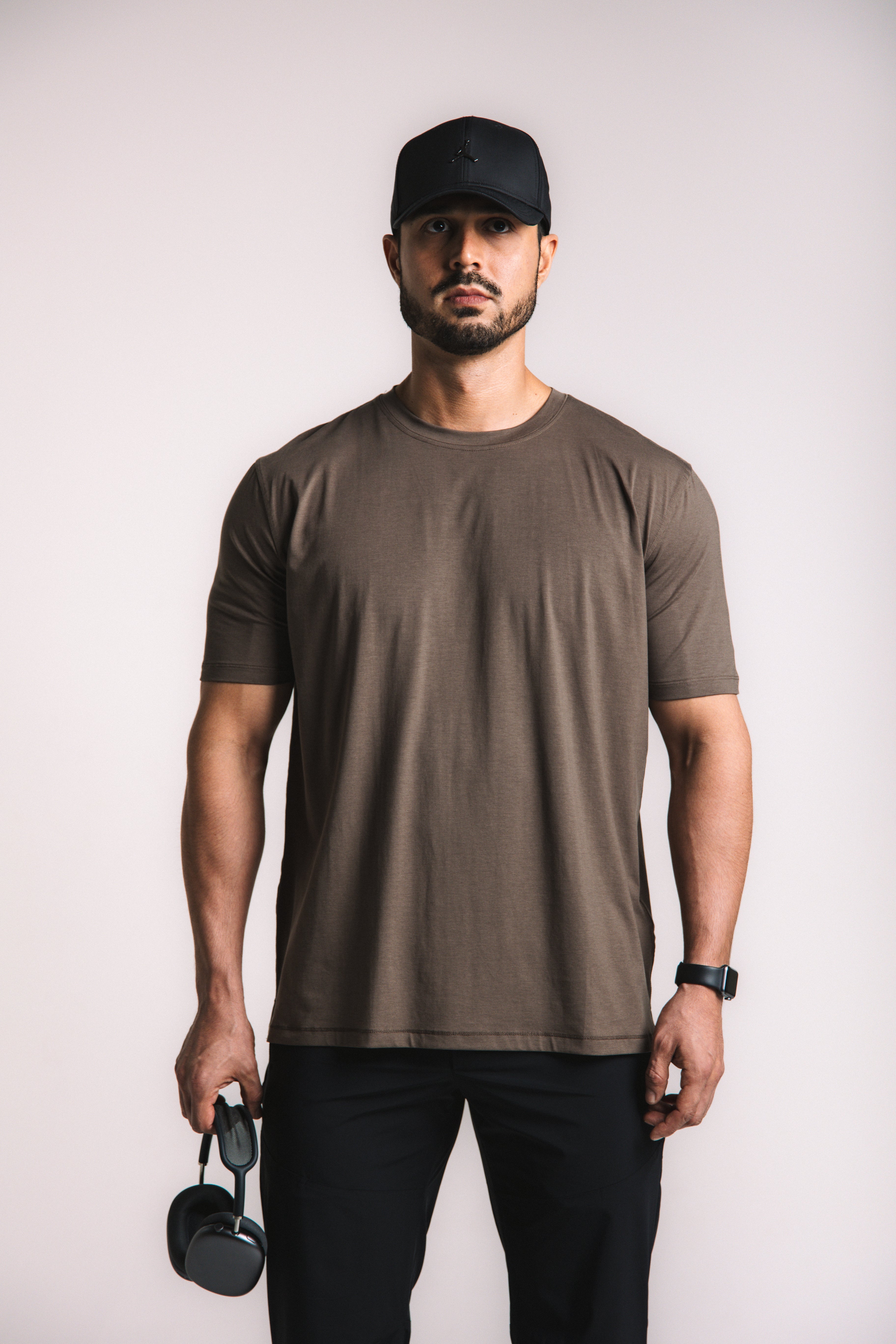 Lyocell Essential Tee - Brown