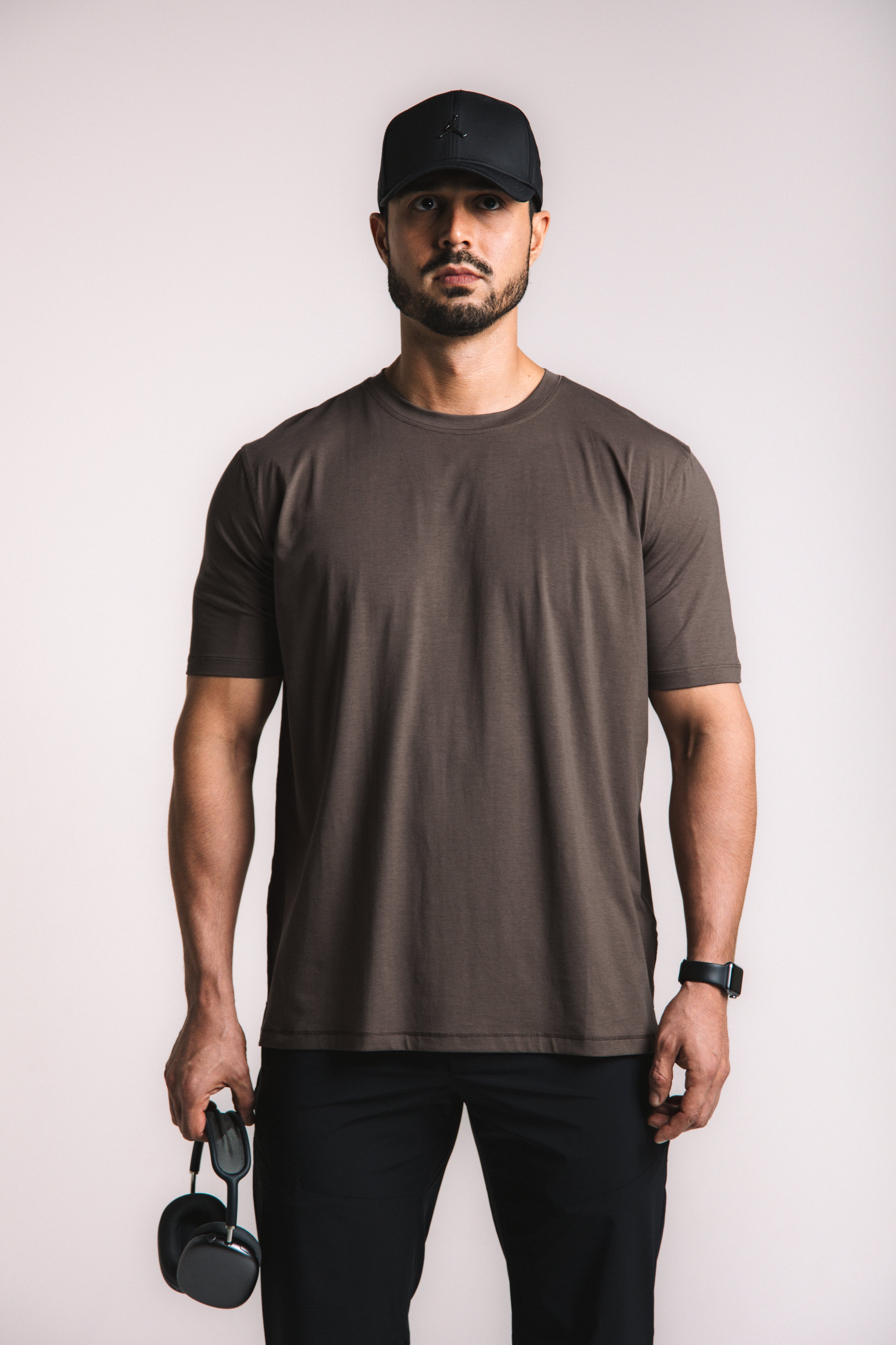 Lyocell Essential Tee - Brown